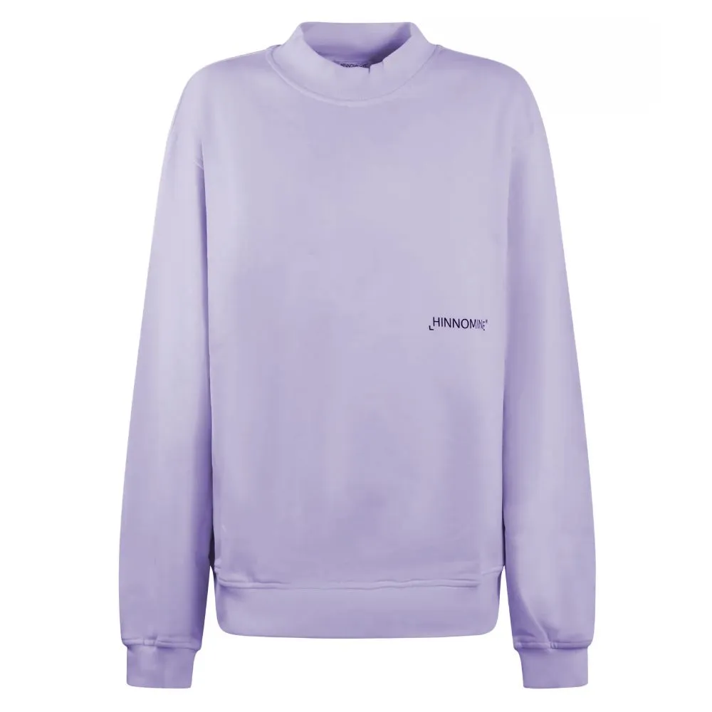 Hinnominate Women's Chic Purple Crew-Neck Logo Sweatshirt