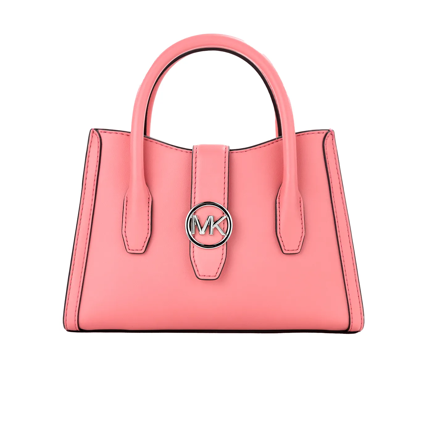 Michael Kors Women's Gabby Small Tea Rose Faux Leather Top Zip Satchel Crossbody Bag