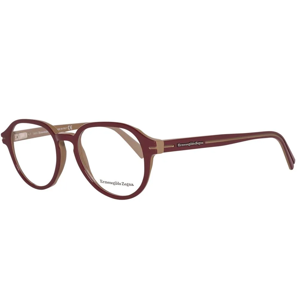 Ermenegildo Zegna Brown Men Optical Frames