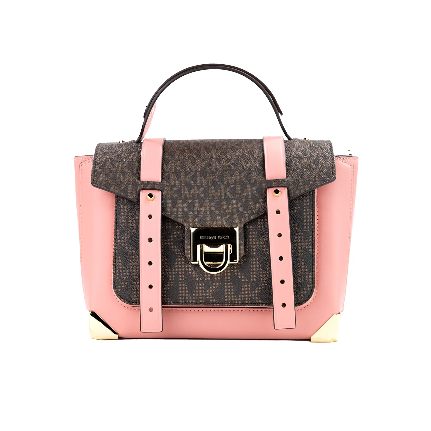 Michael Kors Women's Manhattan Medium Primrose PVC Top Handle Satchel Bag Purse