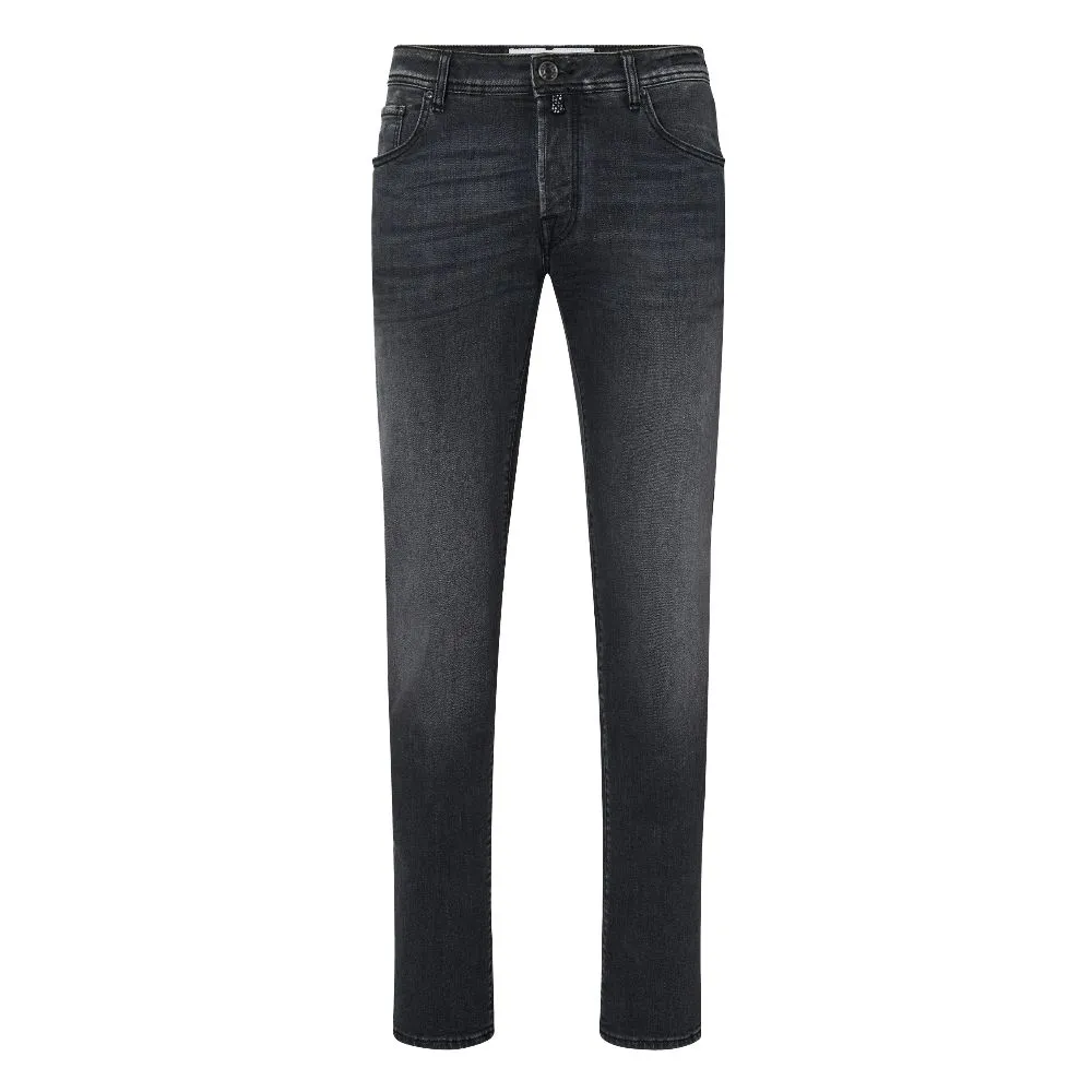 Jacob Cohen Men's Elegant Slim Fit Black Stretch Jeans
