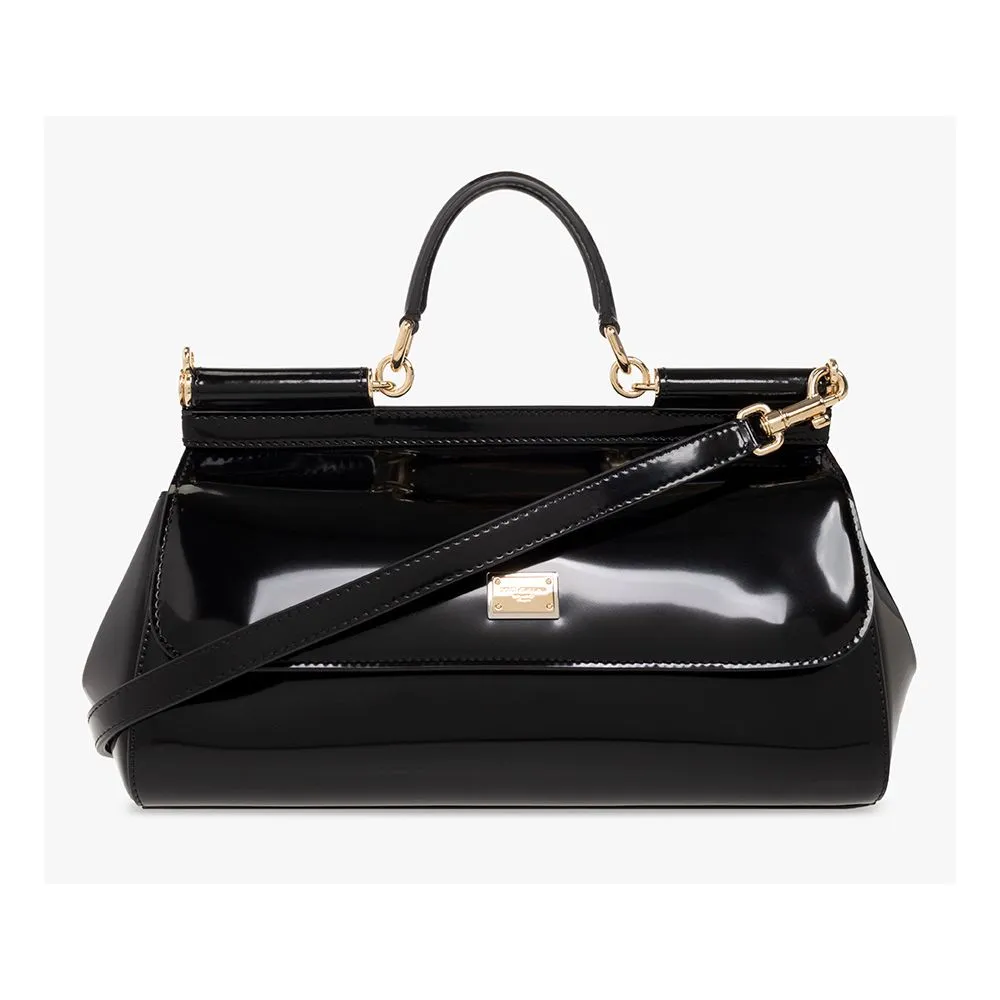 Dolce & Gabbana Women's Sleek Medium Sicily Calfskin Handbag with Shoulder Strap
