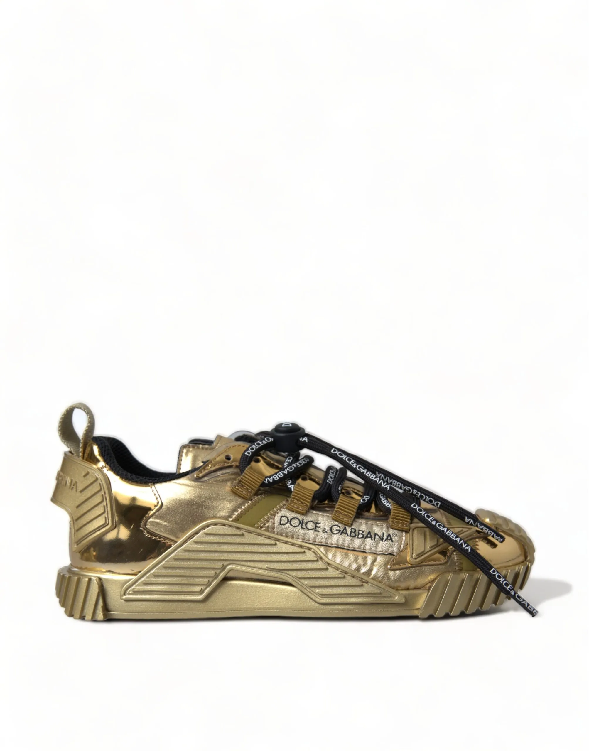 Dolce & Gabbana Women's Gleaming Gold-Toned Luxury Sneakers