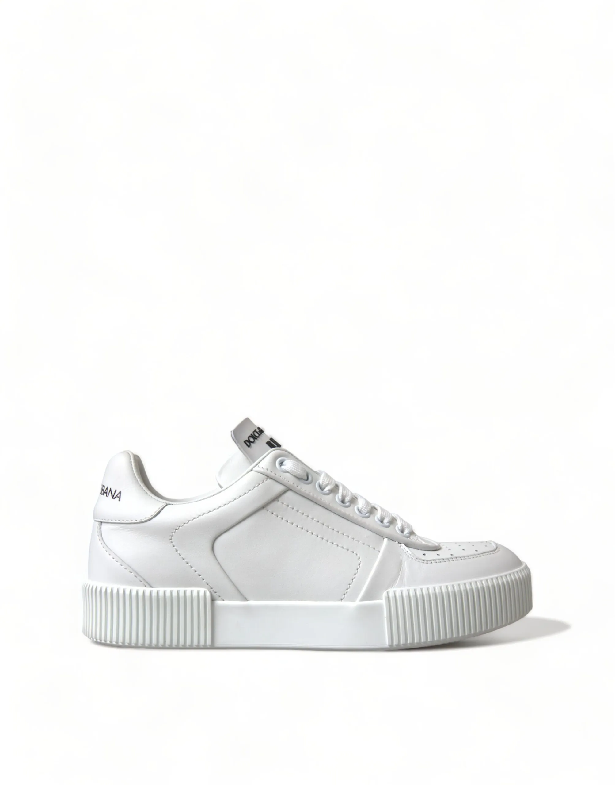 Dolce & Gabbana Women's Elegant White Miami Lace-Up Sneakers
