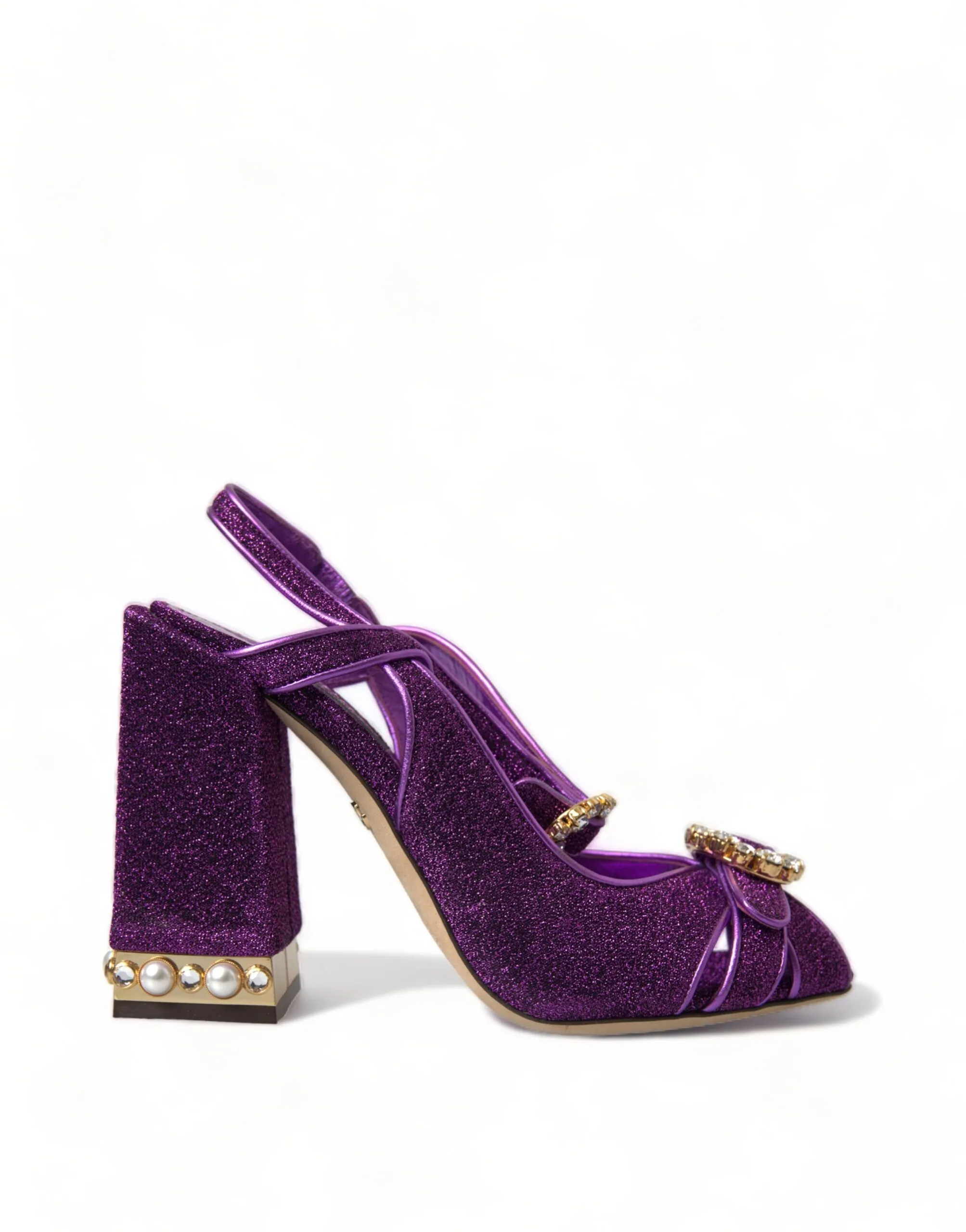 Dolce & Gabbana Women's Regal Purple Ankle Strap Heels