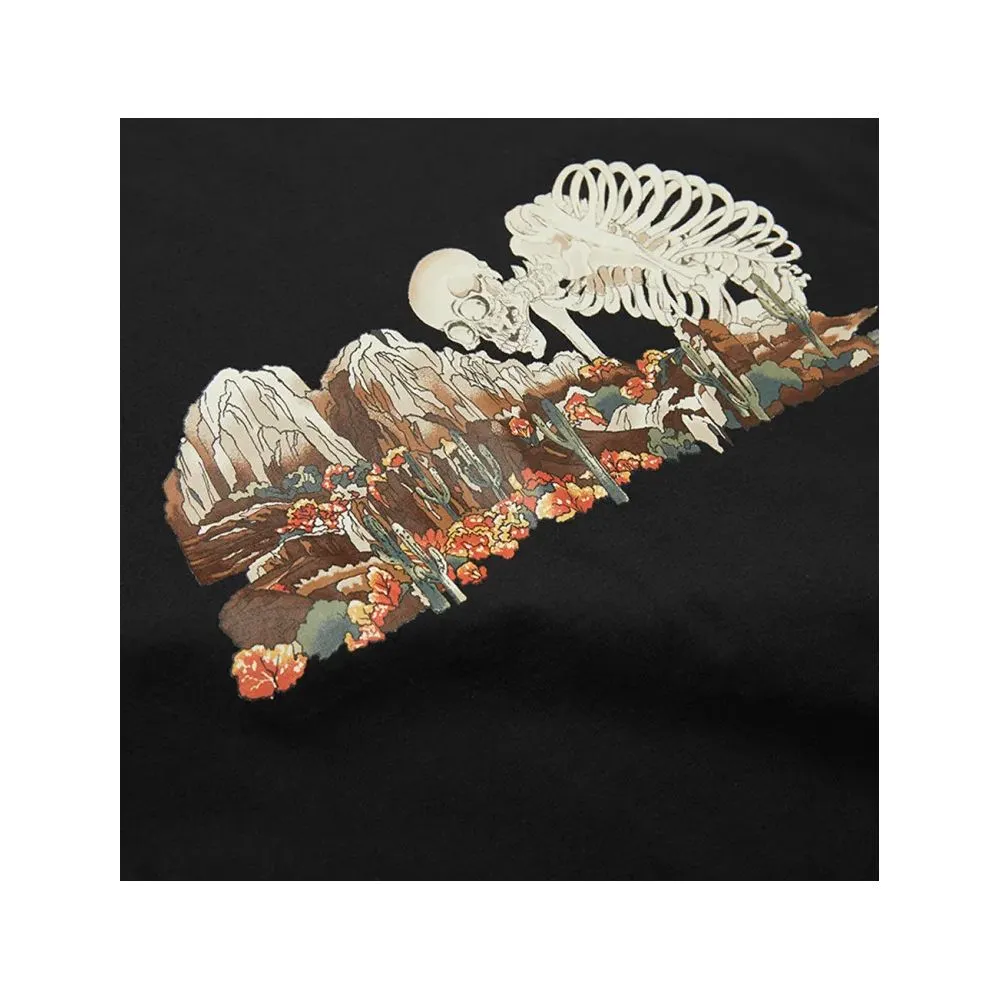 Palm Angels Men's Sleek Graphic Crewneck Tee with Logo Sleeves