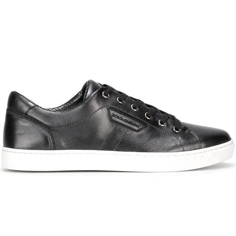 Dolce & Gabbana Men's Elegant Smooth Calfskin Low Sneakers