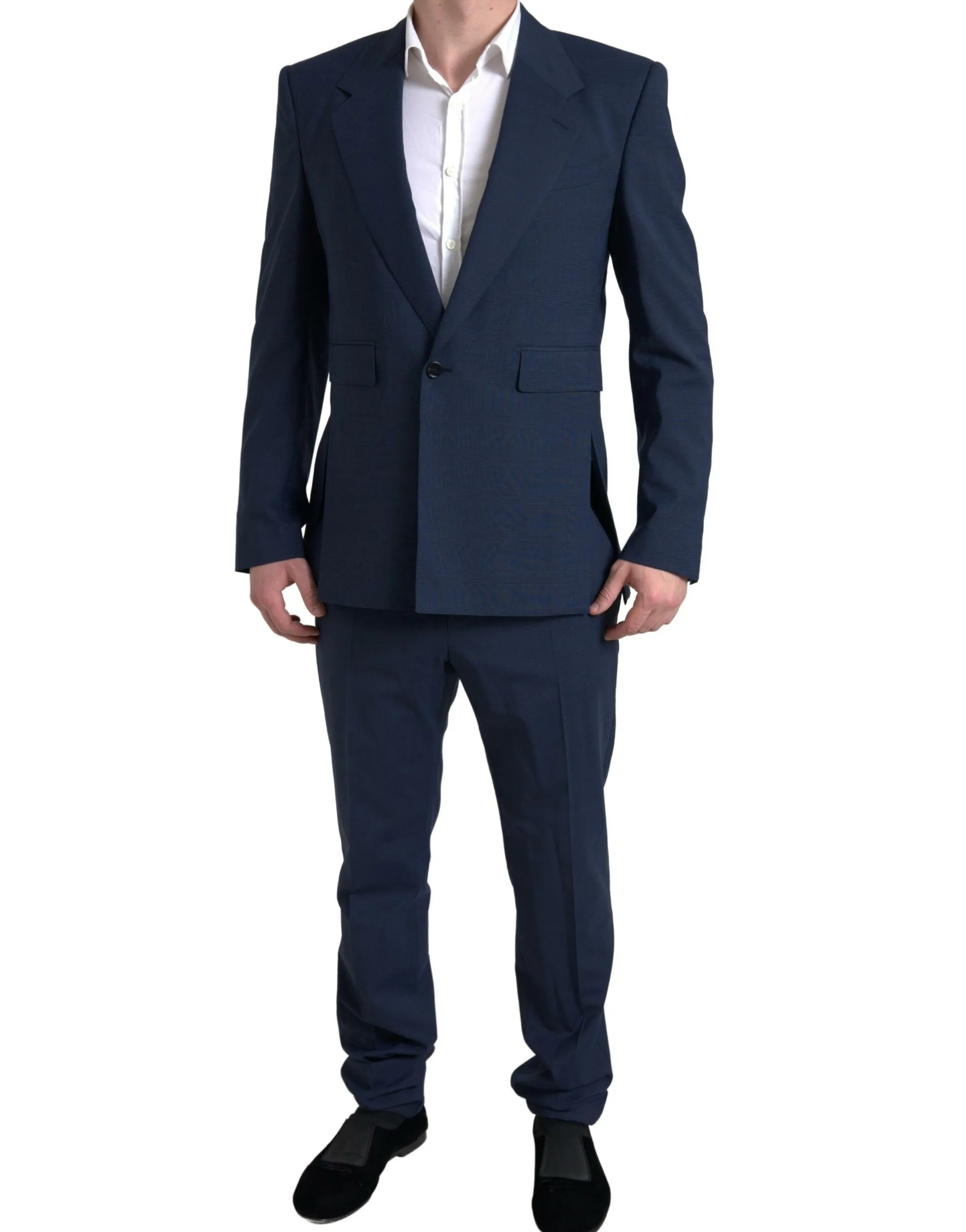 Dolce & Gabbana Men's Elegant Slim Fit Blue Two-Piece Suit