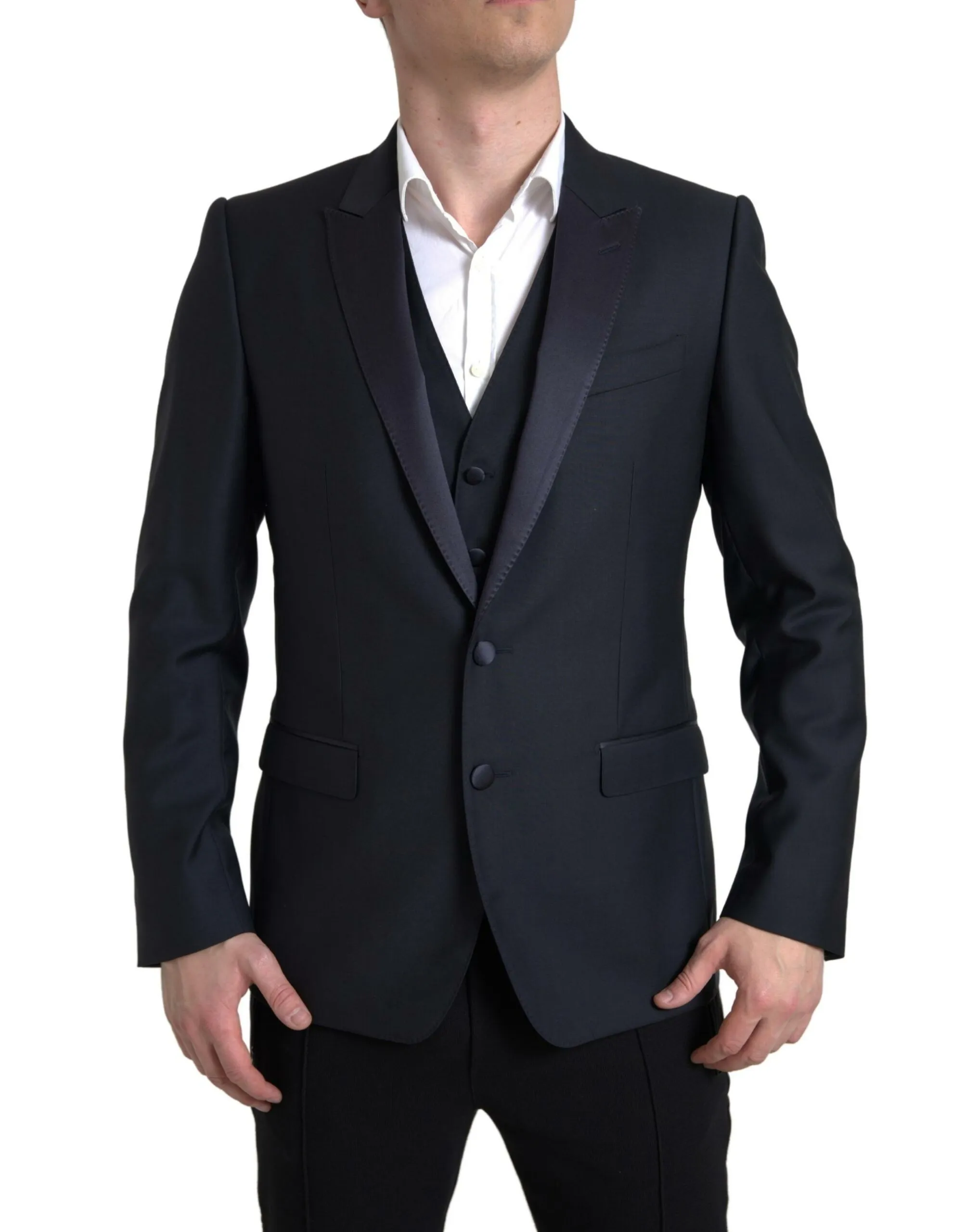 Dolce & Gabbana Men's Elegant Slim Fit Two-Piece Martini Suit