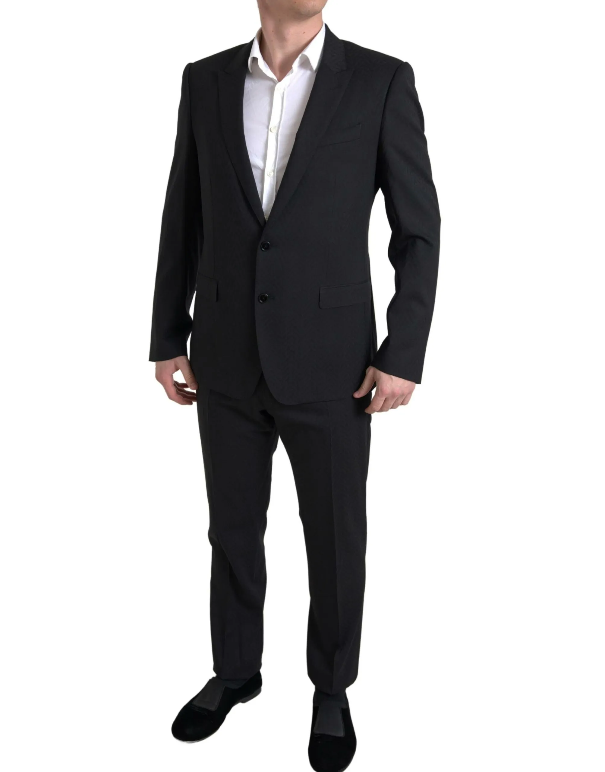 Dolce & Gabbana Men's Exclusive Martini Black Slim Fit Suit