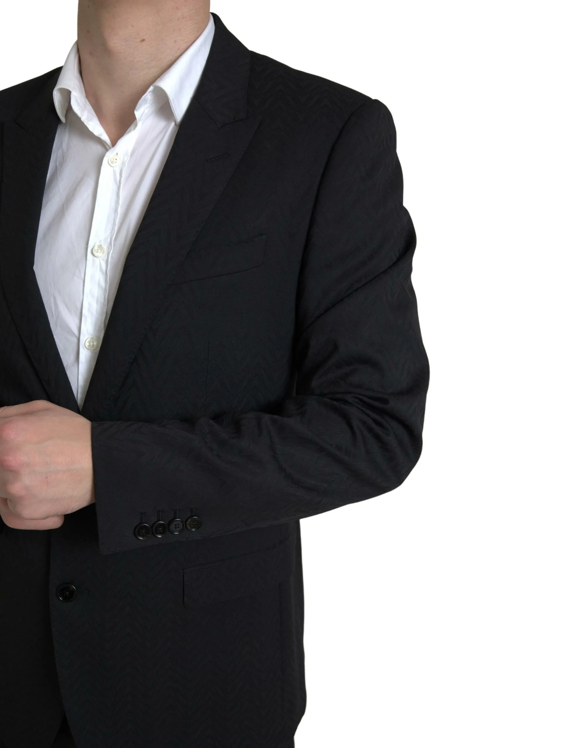 Dolce & Gabbana Men's Exclusive Martini Black Slim Fit Suit