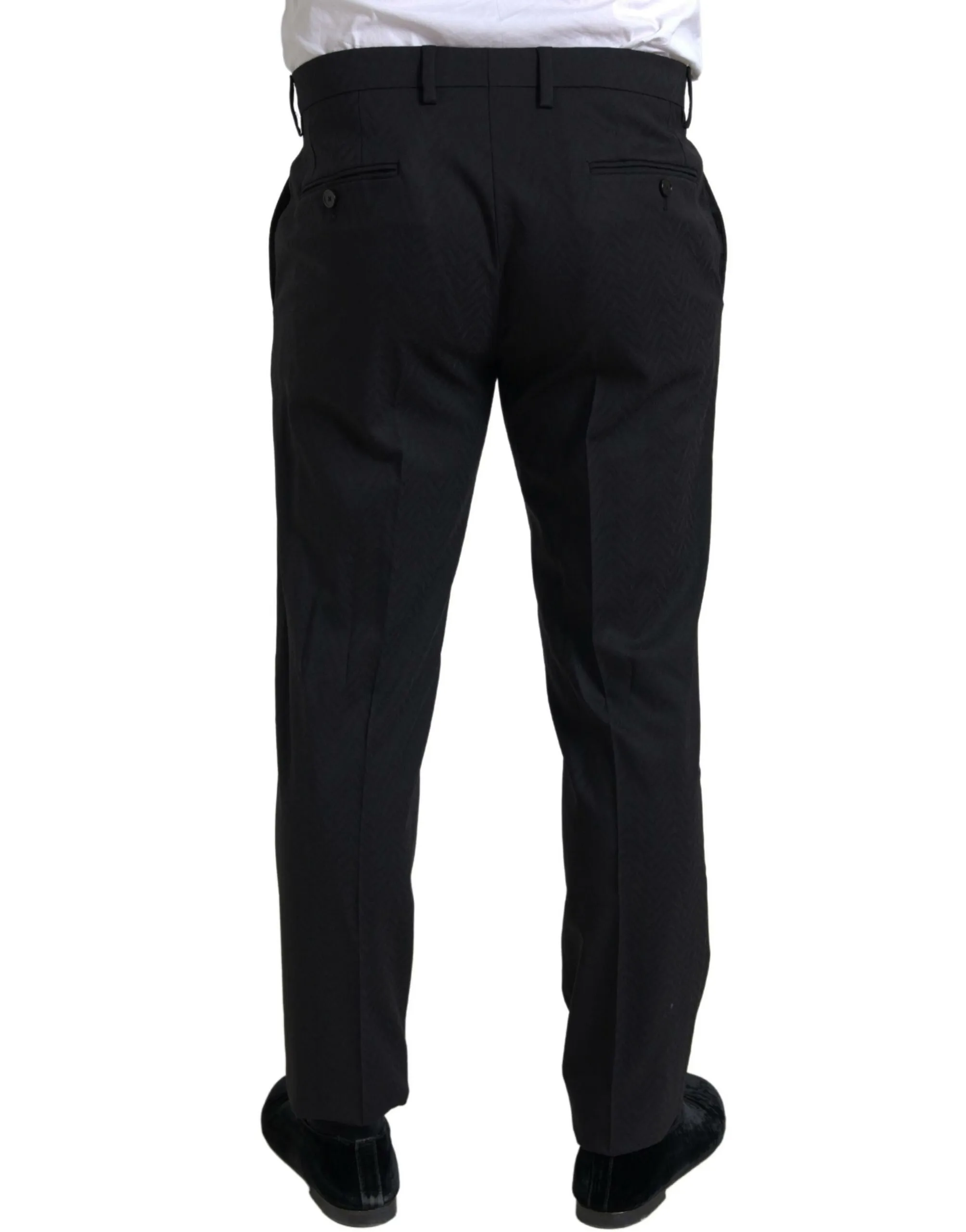 Dolce & Gabbana Men's Exclusive Martini Black Slim Fit Suit