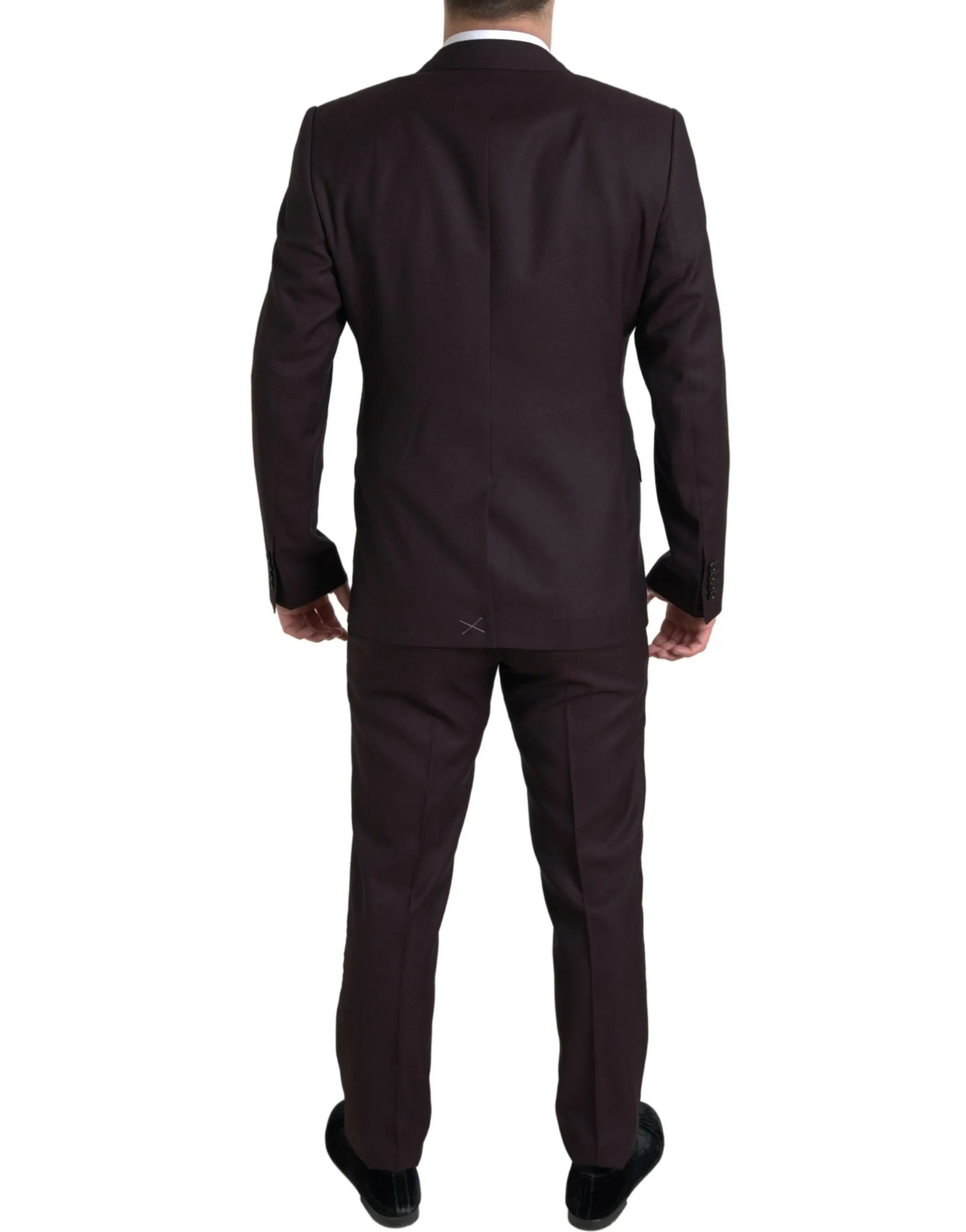 Dolce & Gabbana Men's Maroon Martini Slim Fit 2-Piece Suit