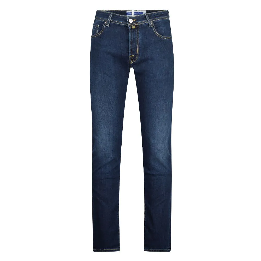 Jacob Cohen Men's Elegant Slim Fit Dark Blue Jeans