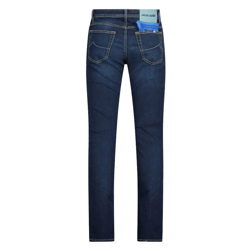 Jacob Cohen Men's Elegant Slim Fit Dark Blue Jeans