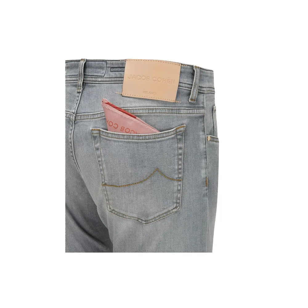 Jacob Cohen Men's Sleek Slim Fit Grey Denim