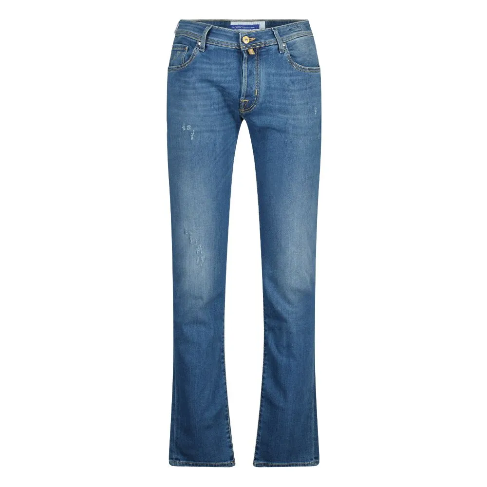 Jacob Cohen Men's Elevated Casual Slim Fit Faded Jeans
