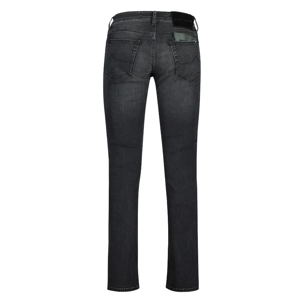 Jacob Cohen Men's Elevated Fade Black Slim Fit Jeans