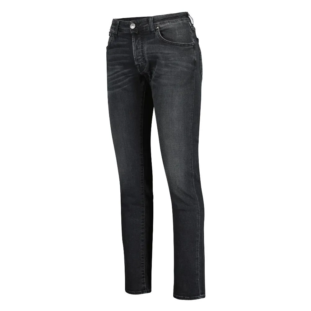 Jacob Cohen Men's Elevated Fade Black Slim Fit Jeans