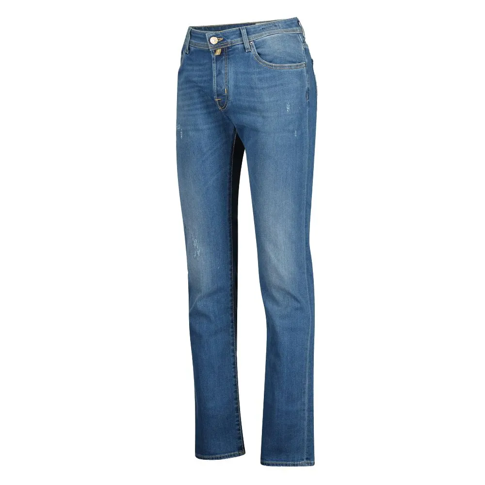 Jacob Cohen Men's Elevated Casual Slim Fit Faded Jeans