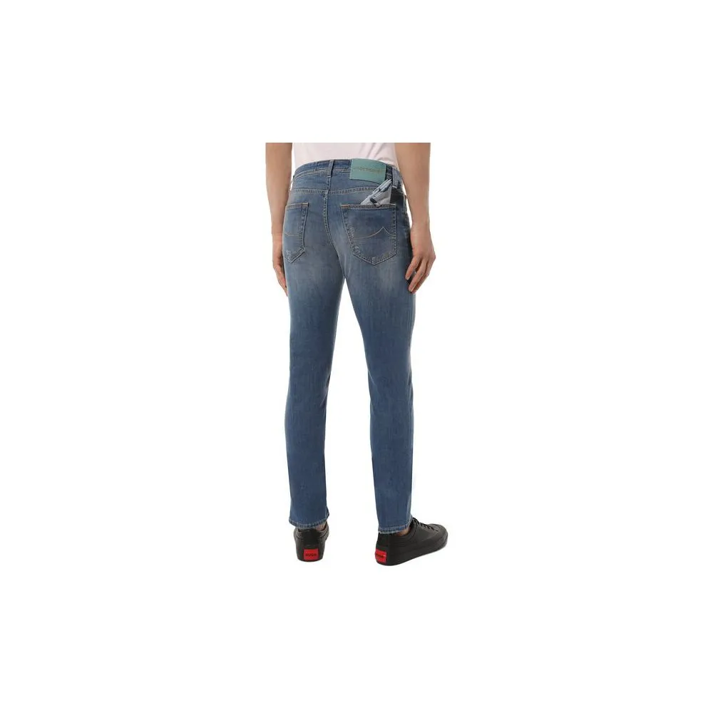 Jacob Cohen Men's Chic Light Blue Slim Fit Bard Jeans