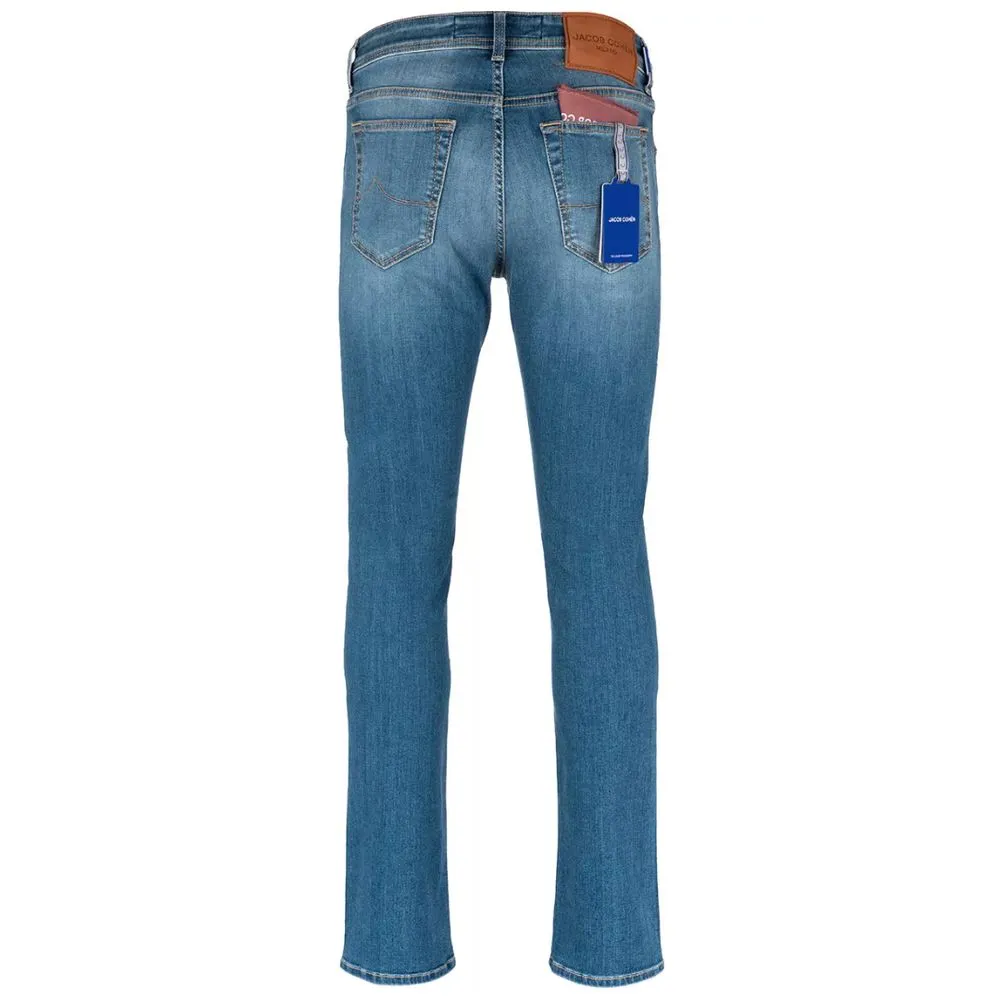 Jacob Cohen Men's Elegant Slim Fit Light Blue Denim