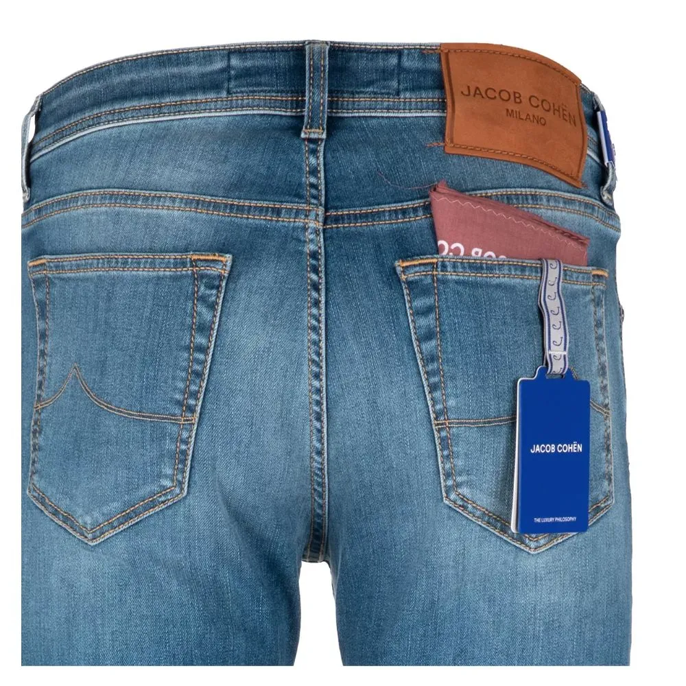 Jacob Cohen Men's Elegant Slim Fit Light Blue Denim