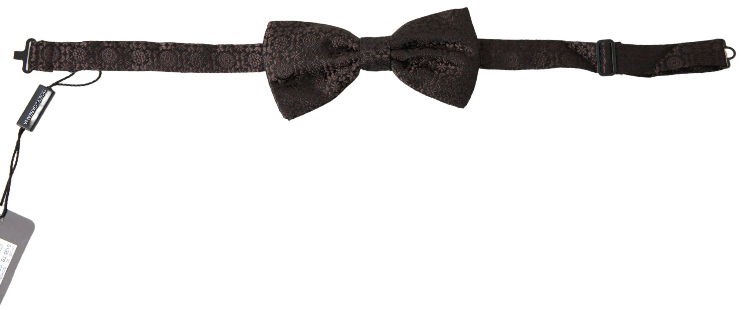 Dolce & Gabbana Men's Elegant Silk Brown Bow Tie