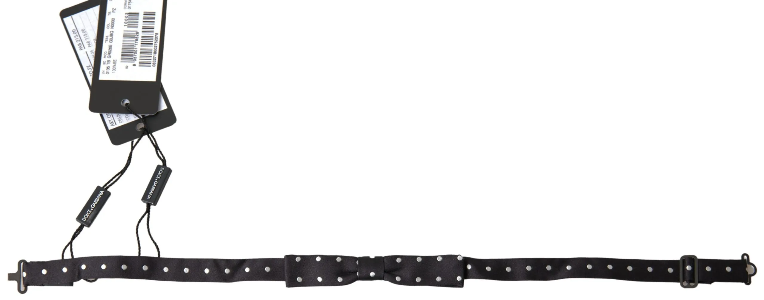 Dolce & Gabbana Men's Elegant Black Silk Bow Tie