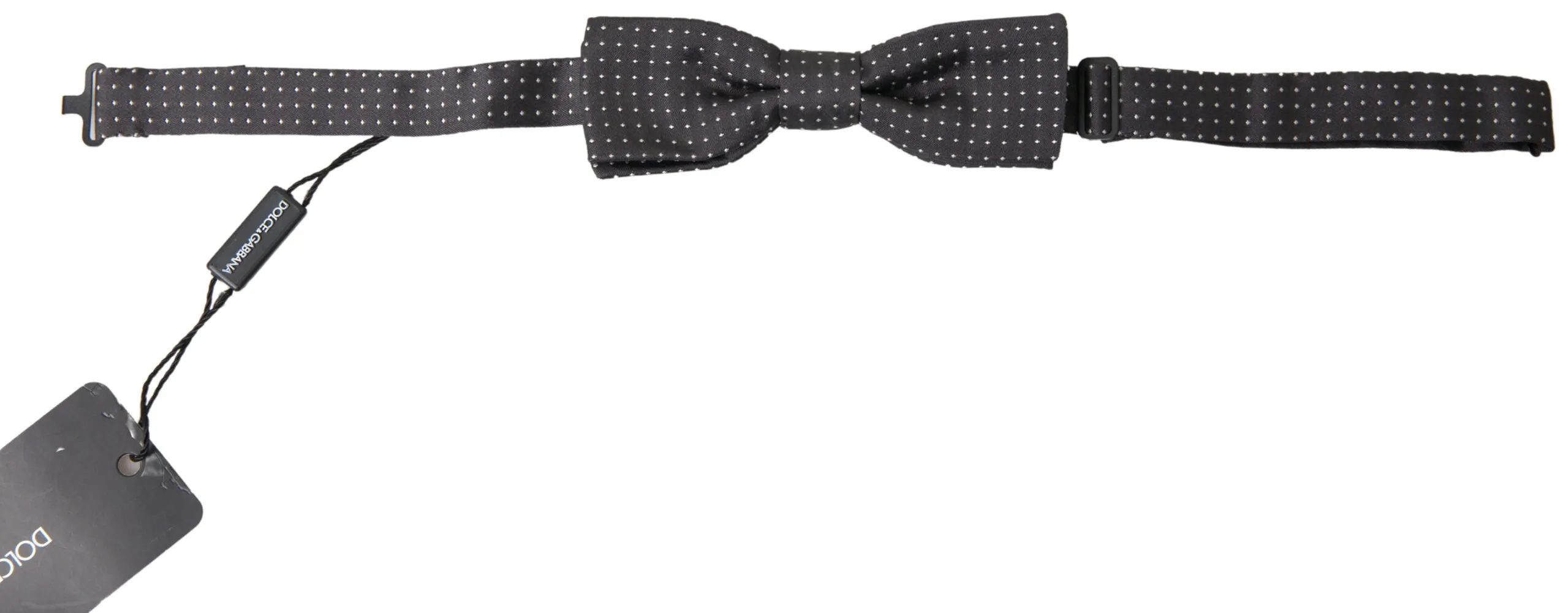 Dolce & Gabbana Men's Elegant Silk Black Bow Tie