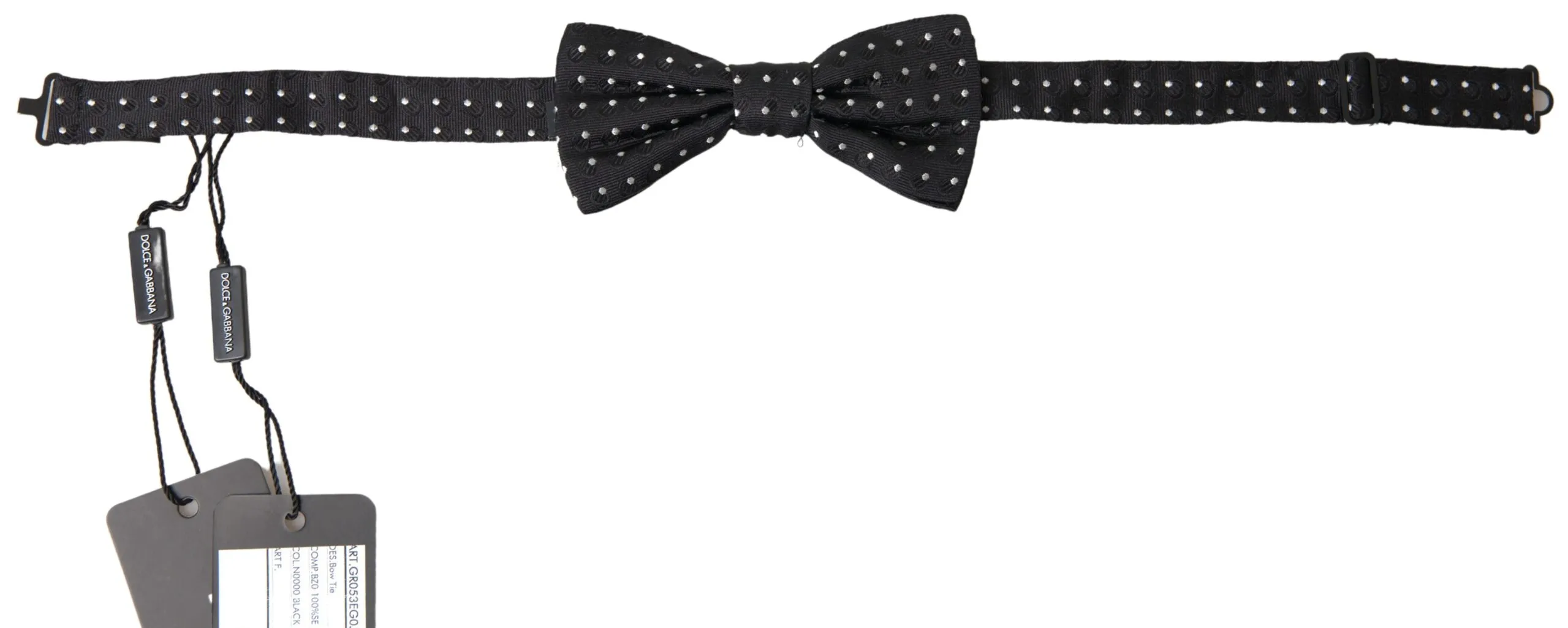 Dolce & Gabbana Men's Elegant Black Silk Bow Tie
