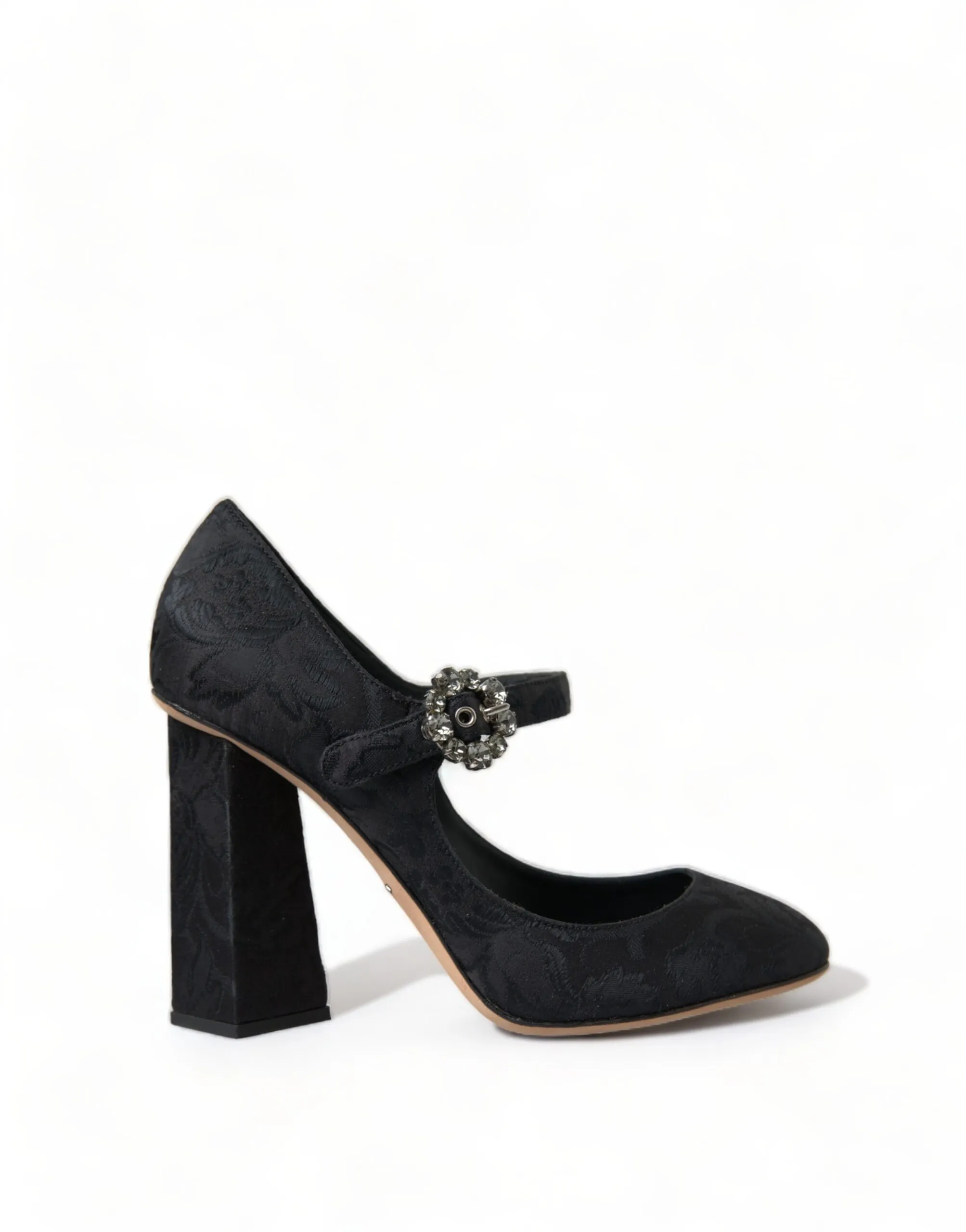 Dolce & Gabbana Women's Chic Black Brocade Mary Janes Pumps
