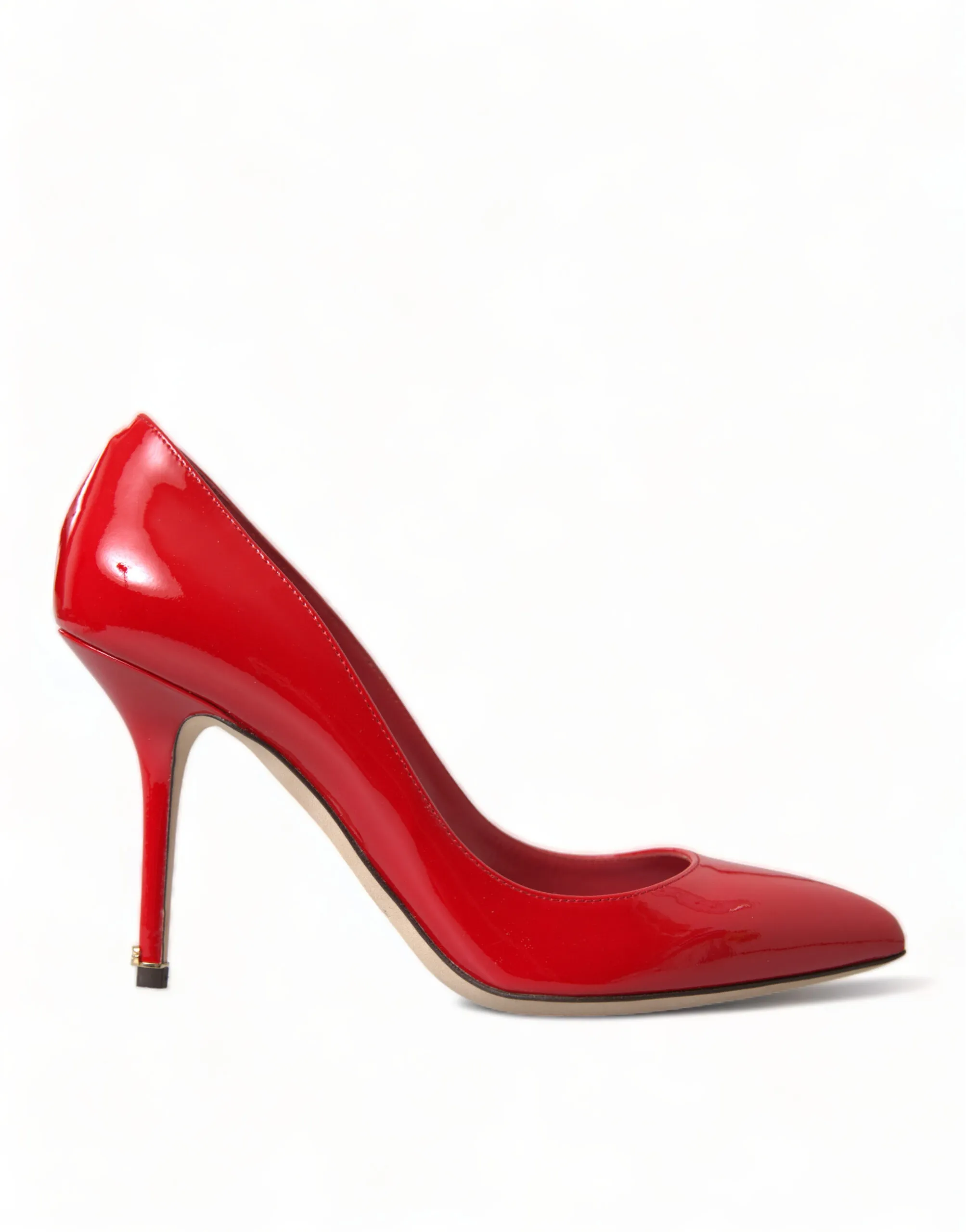 Dolce & Gabbana Women's Elegant Red Patent Leather Heels
