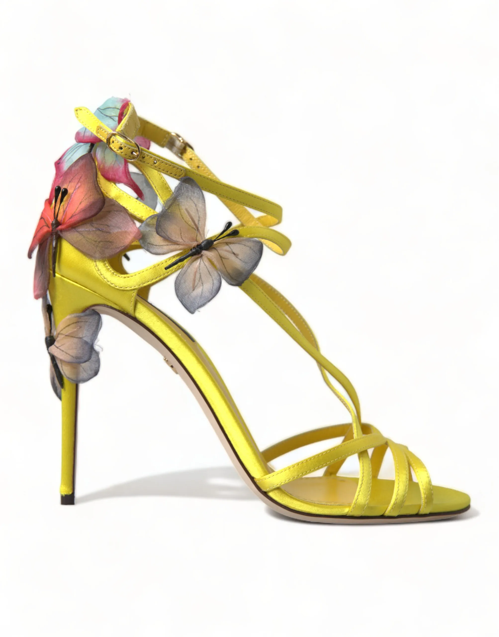 Dolce & Gabbana Women's Chic Satin Floral Heeled Sandals