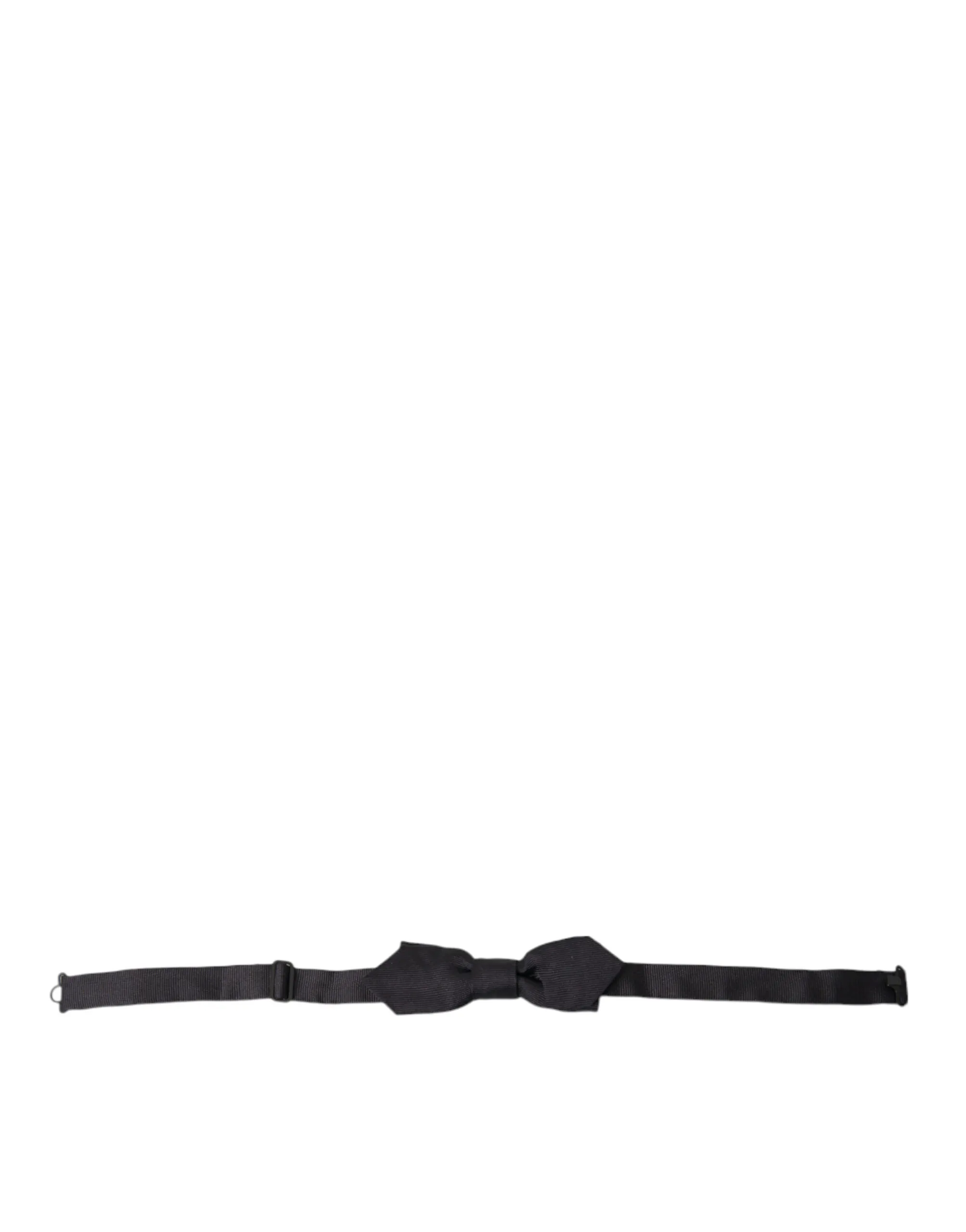 Dolce & Gabbana Men's Elegant Silk Black Bow Tie for Sophisticated Style