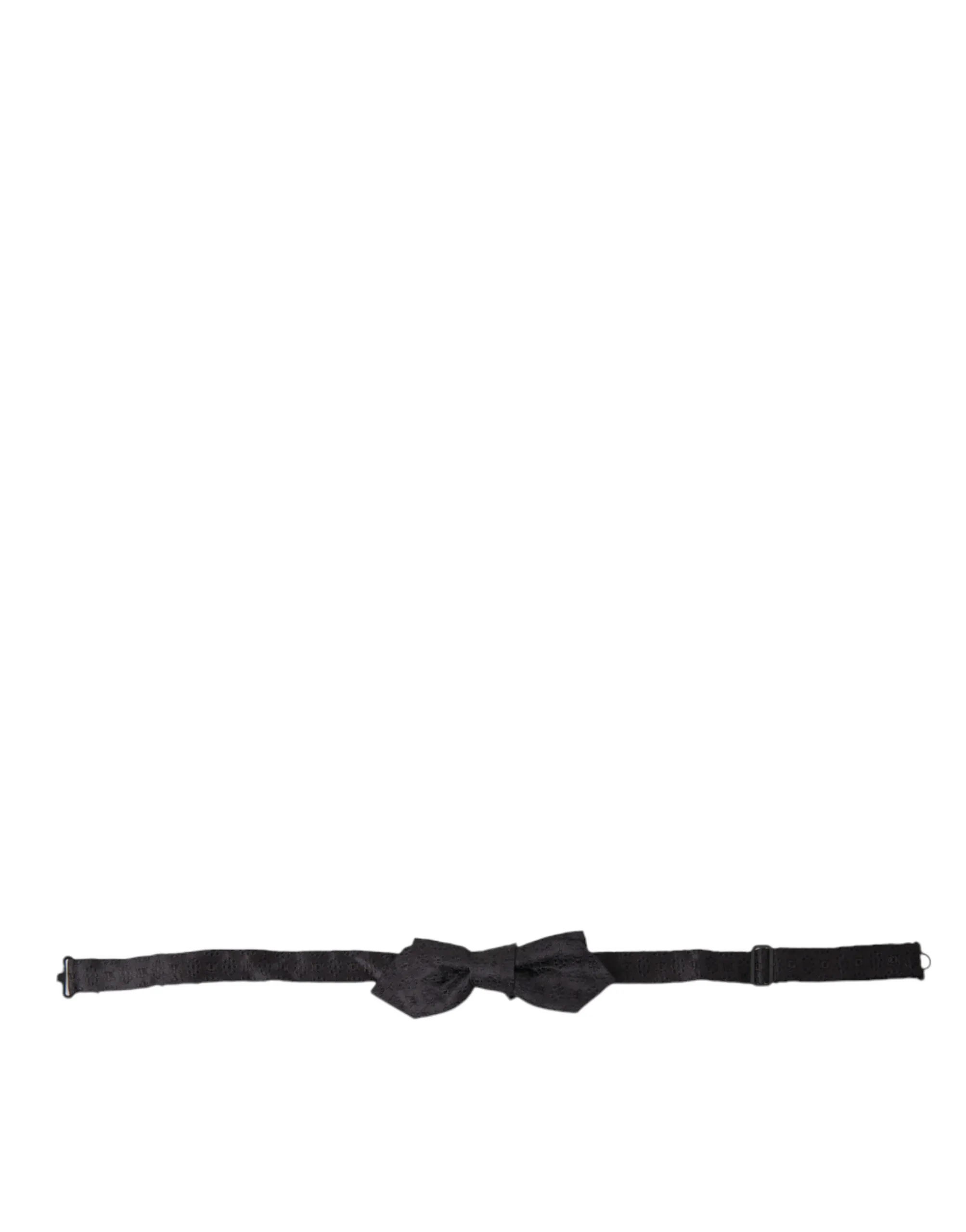 Dolce & Gabbana Men's Elegant Silk Black Bow Tie
