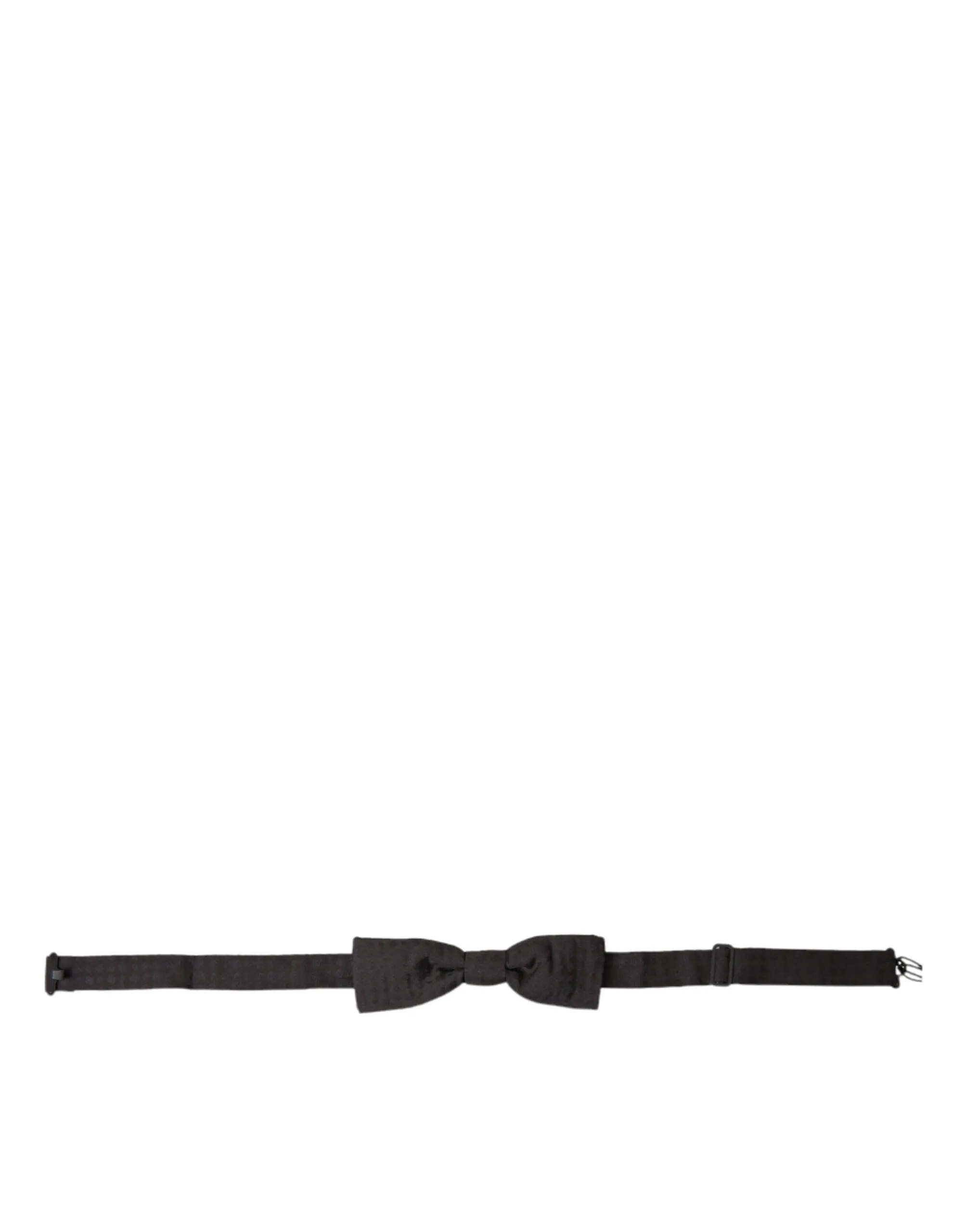 Dolce & Gabbana Men's Elegant Brown Fantasy Silk Bow Tie