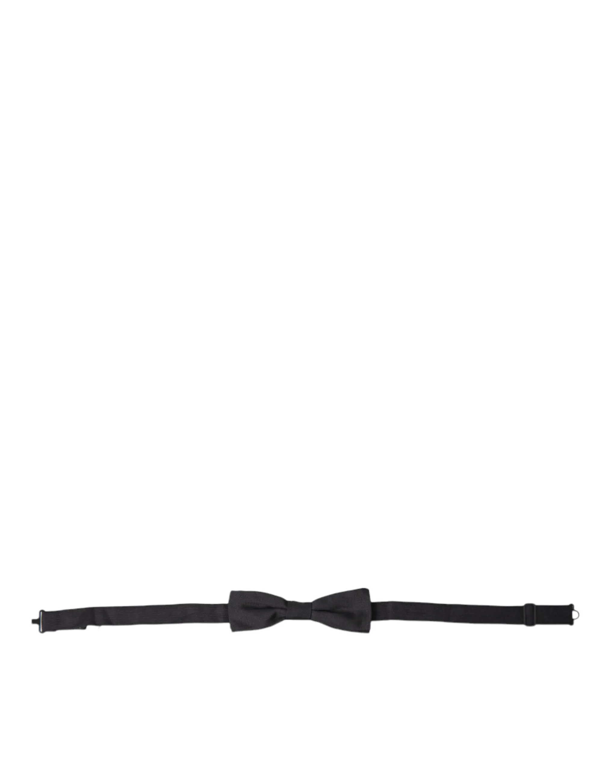 Dolce & Gabbana Men's Elegant Black Silk Bow Tie
