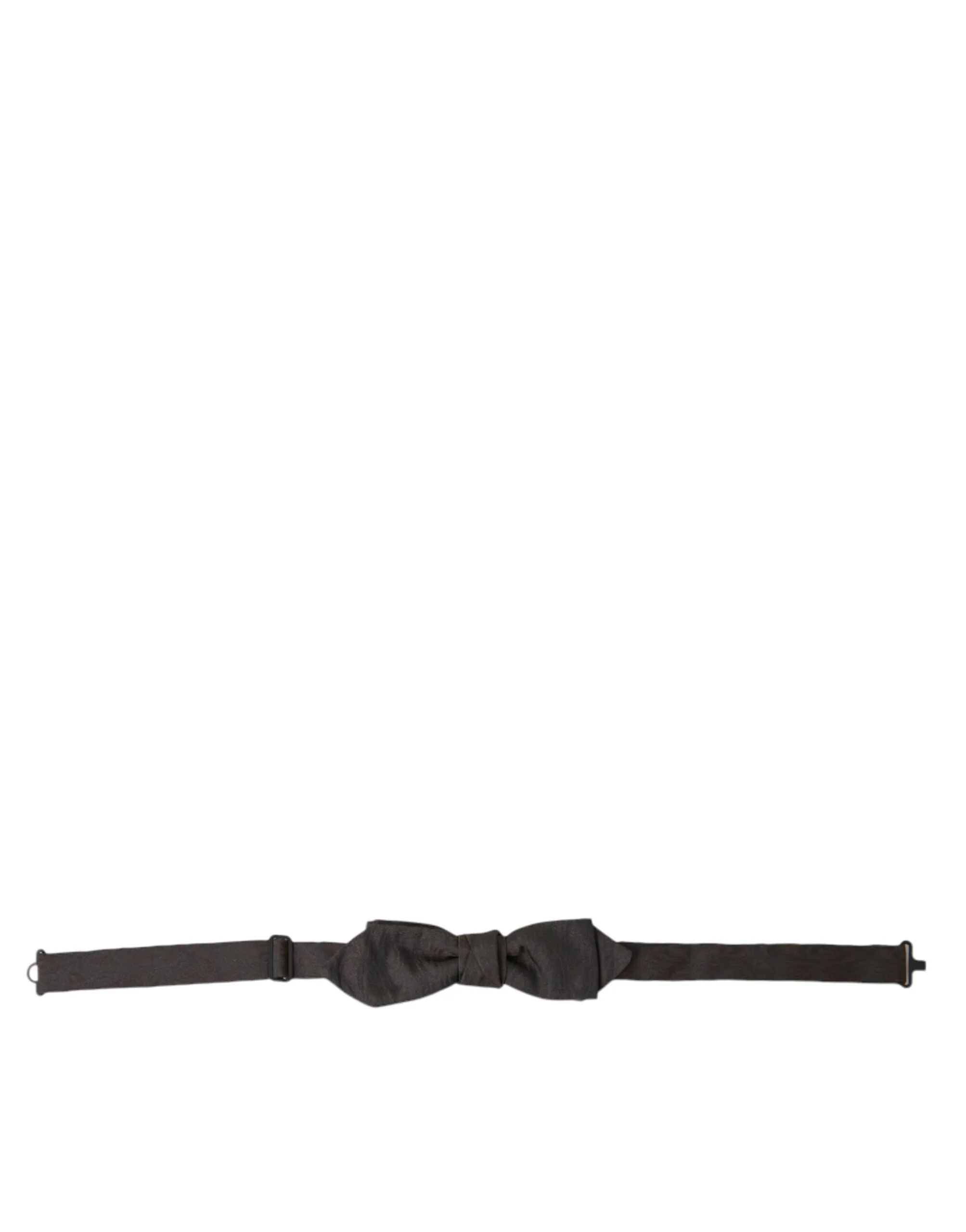 Dolce & Gabbana Men's Elegant Brown Silk Blend Bow Tie
