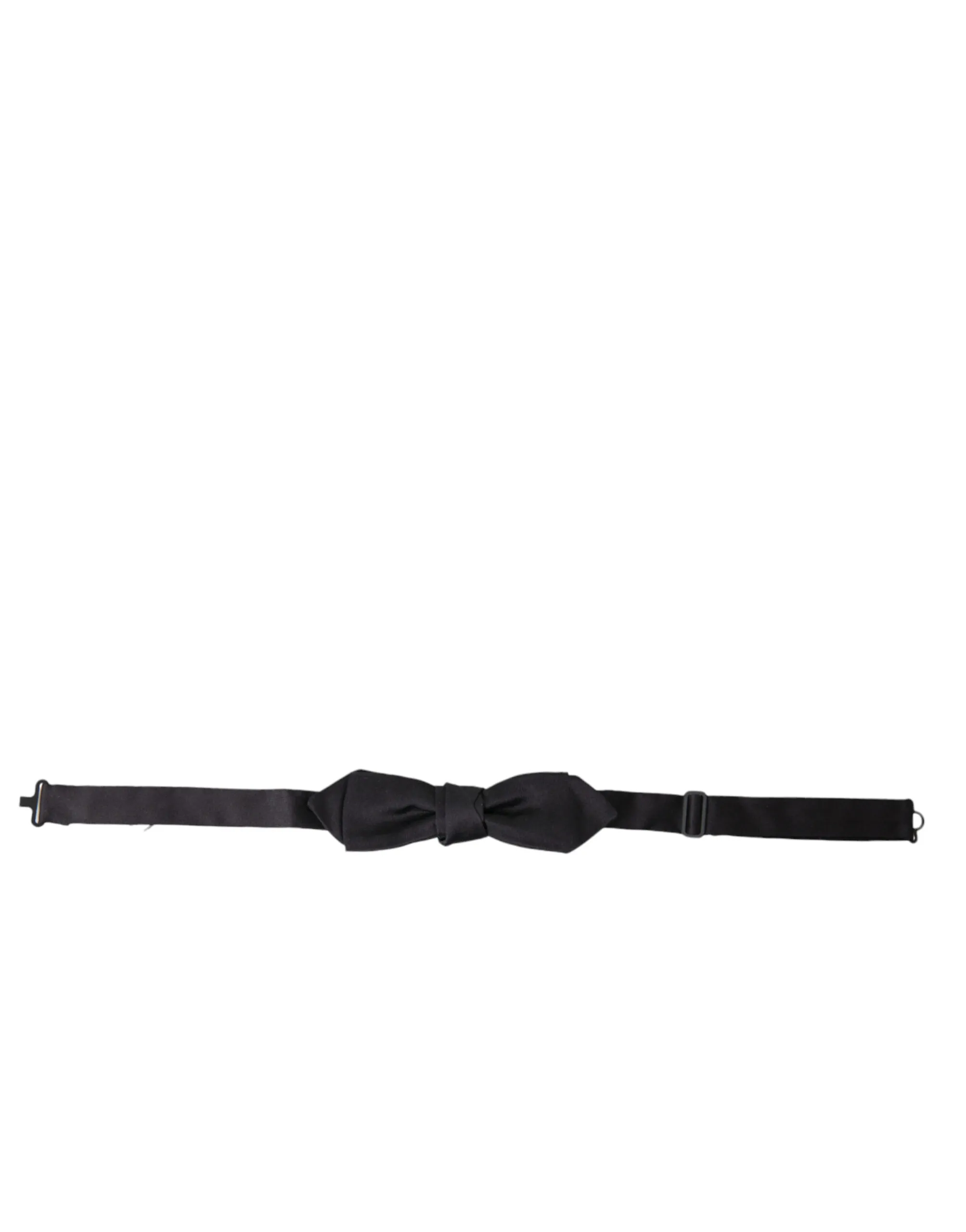 Dolce & Gabbana Men's Elegant Silk Black Bow Tie for Gentleman
