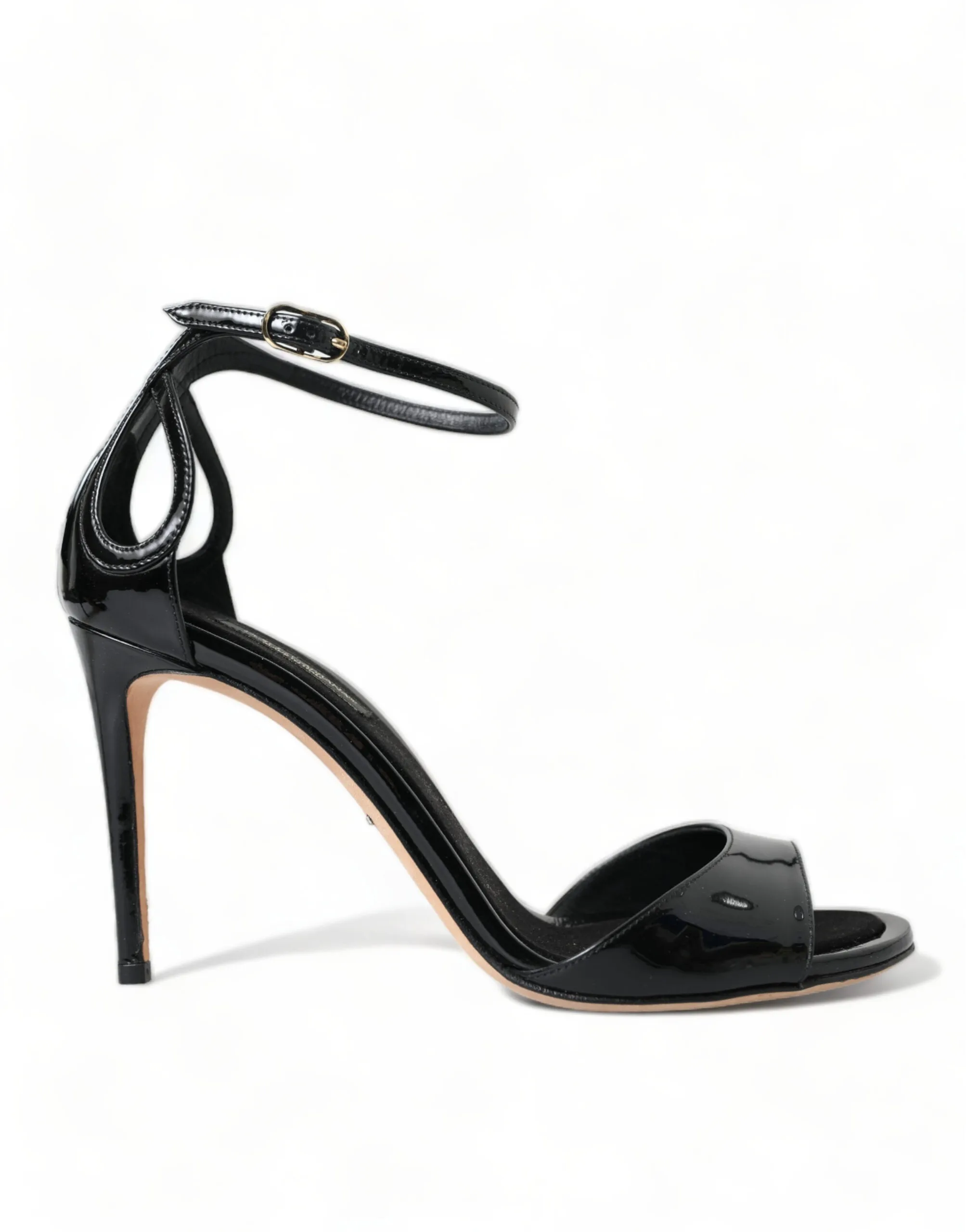 Dolce & Gabbana Women's Elegant Leather Ankle Strap Heels