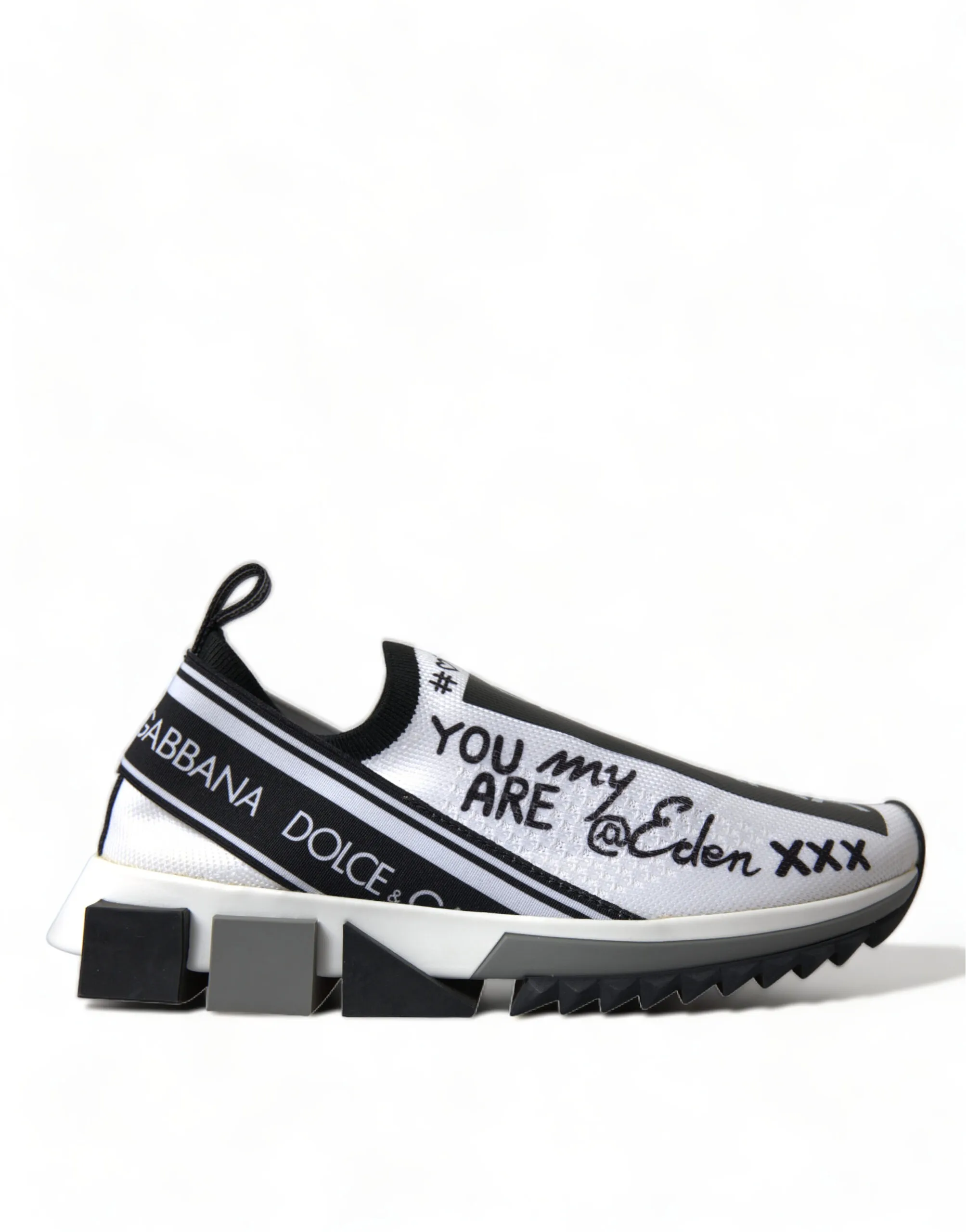 Dolce & Gabbana Women's Elegant Monochrome Sorrento Sneakers