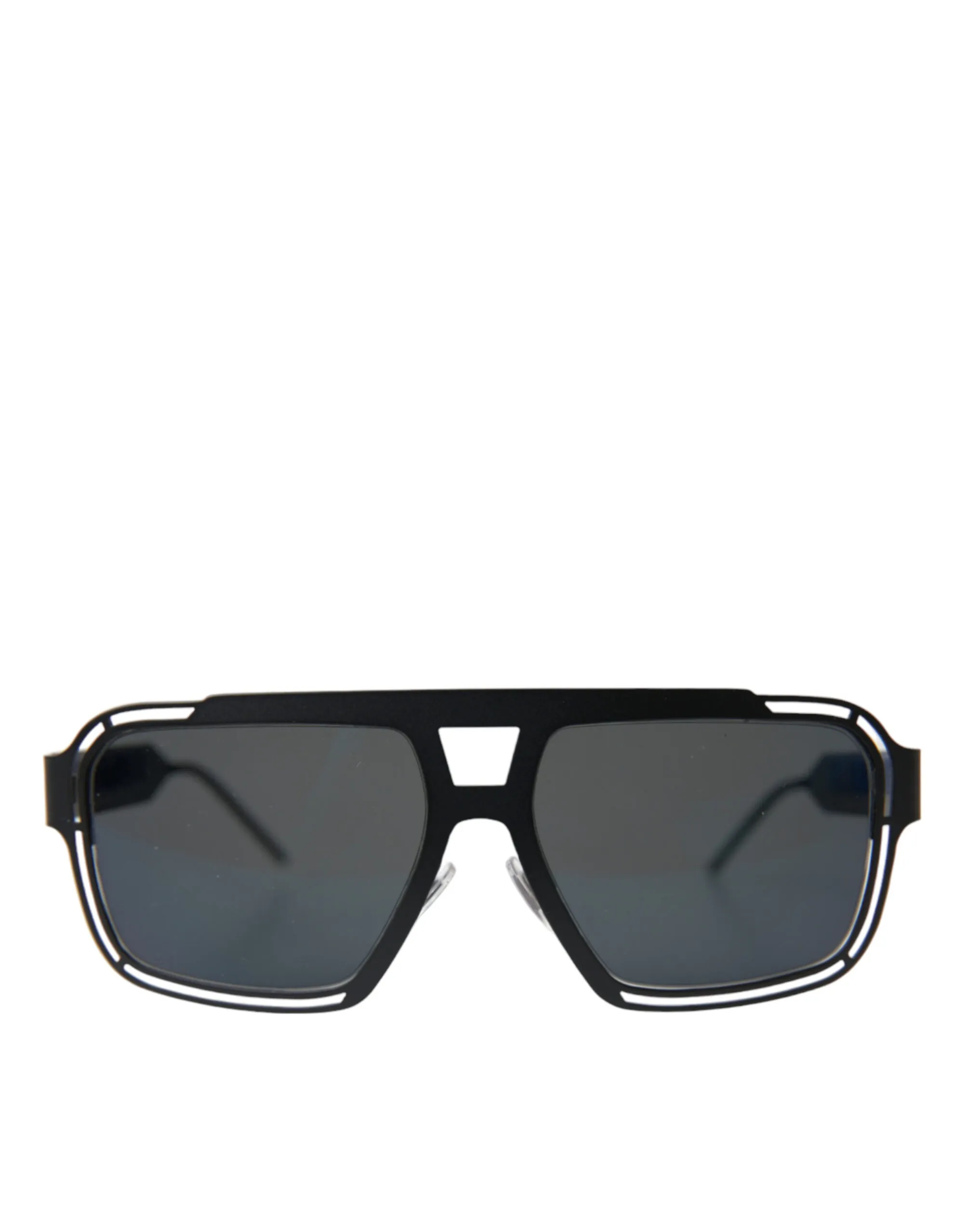Dolce & Gabbana Men's Matte Black Chic Metal Sunglasses
