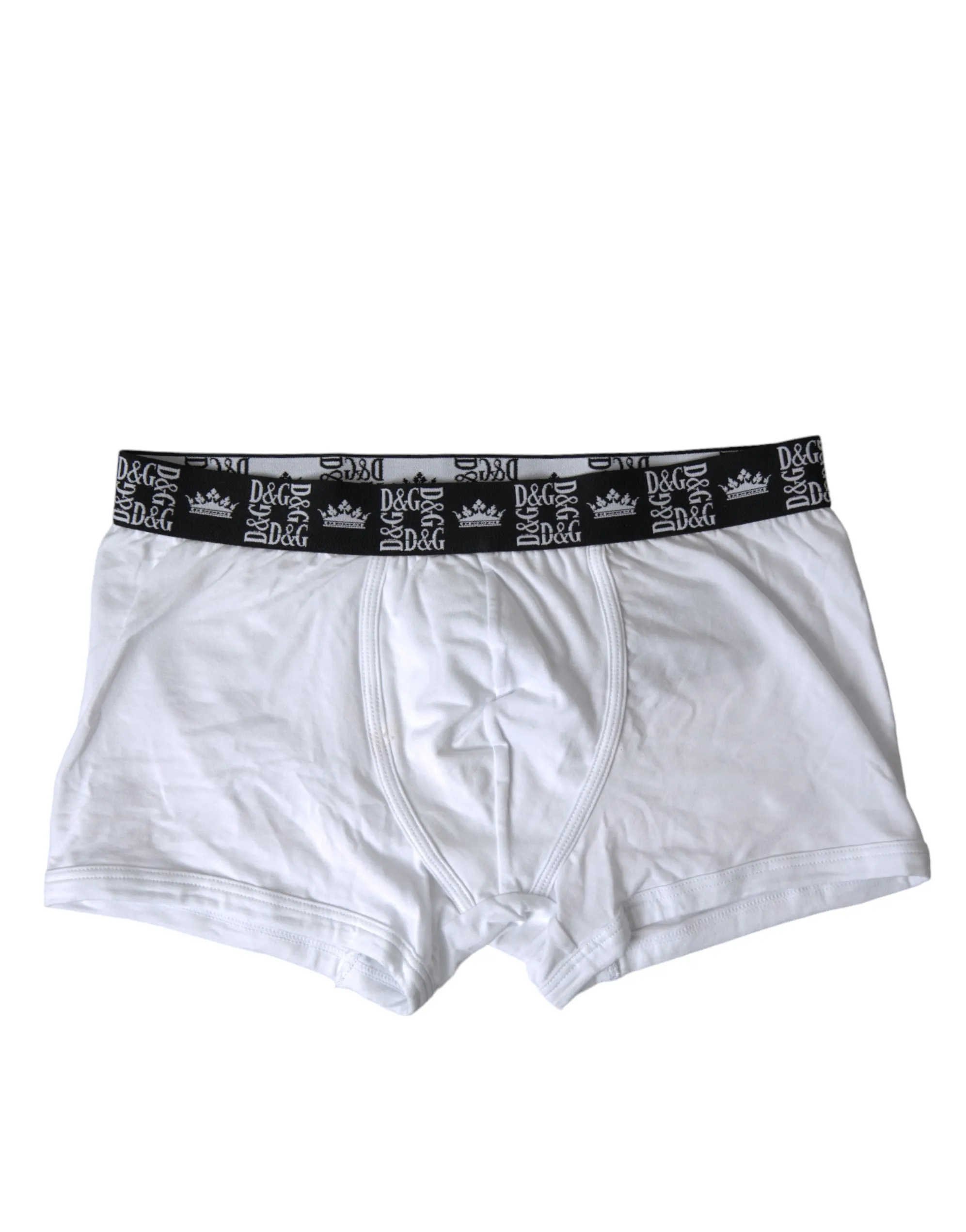 Dolce & Gabbana Men's Elite White Cotton Stretch Boxers