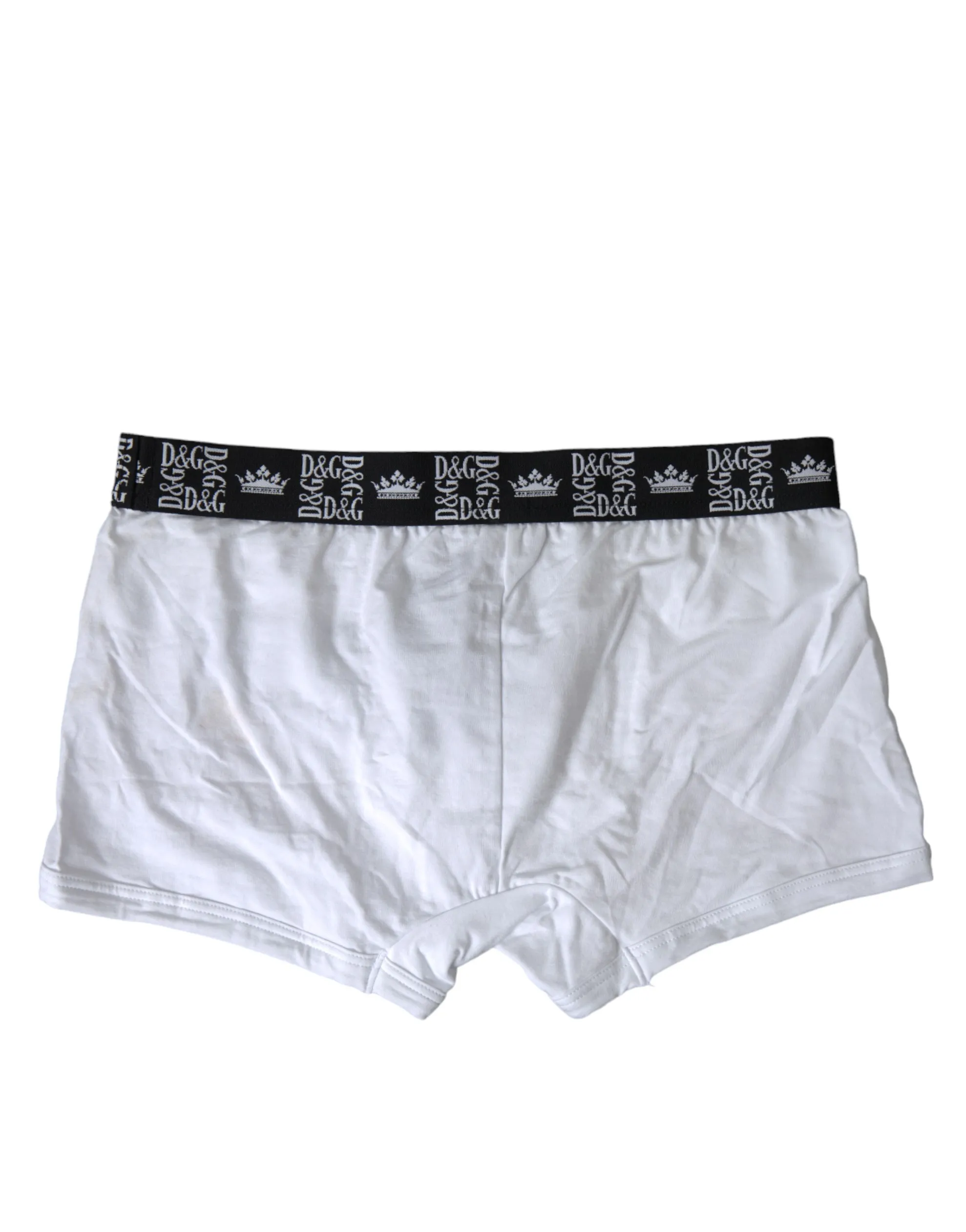 Dolce & Gabbana Men's Elite White Cotton Stretch Boxers