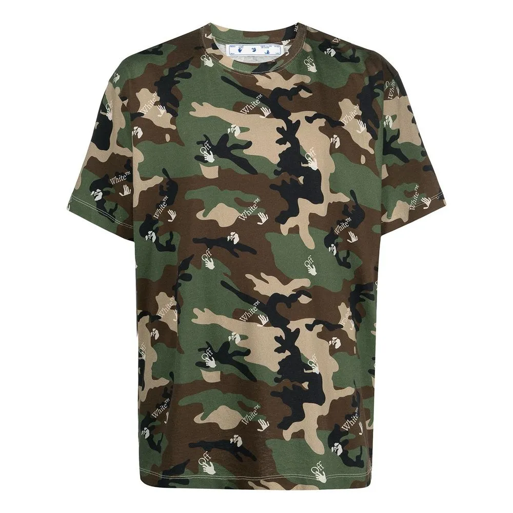 Off-White Men's Camo Couture Cotton Tee
