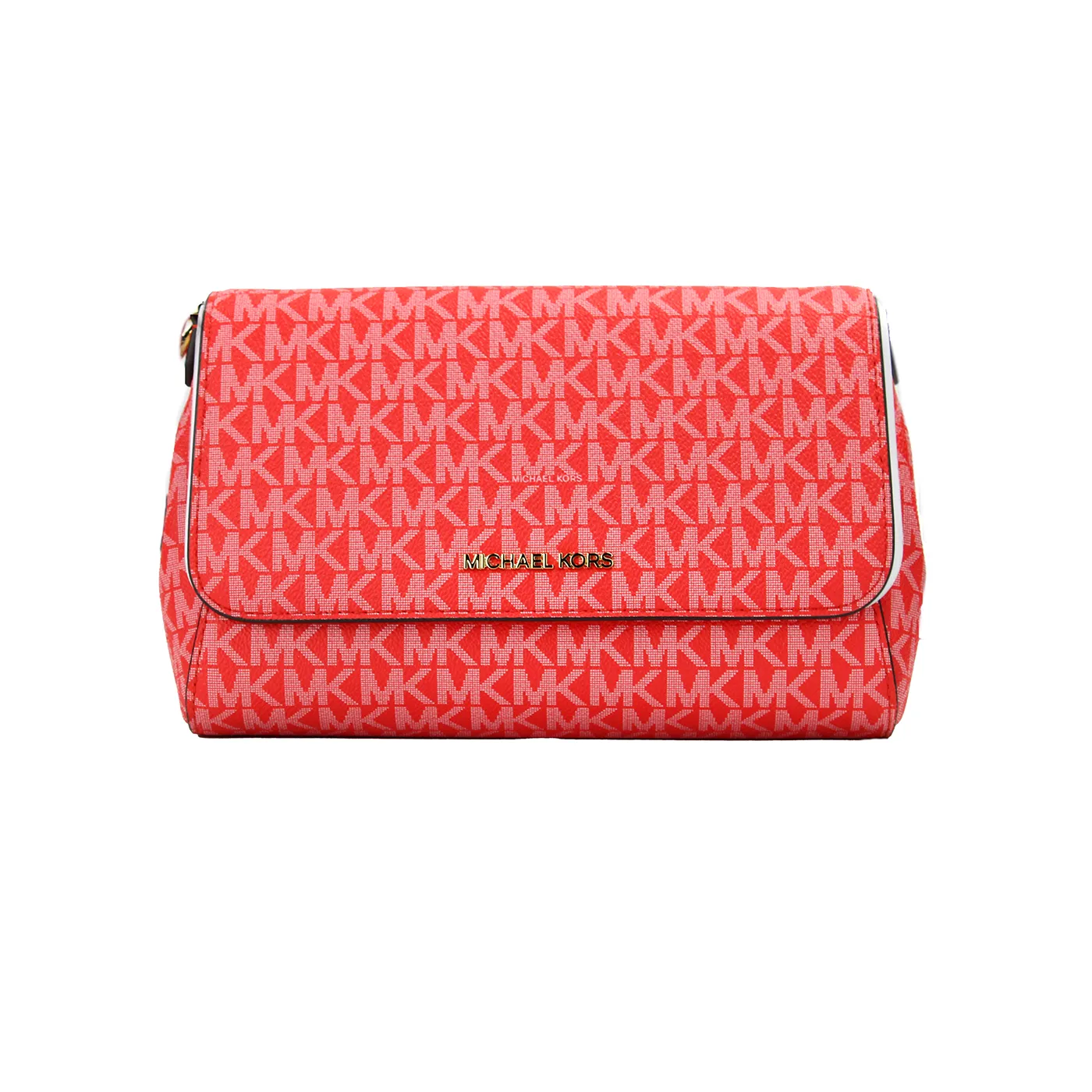 Michael Kors Women's Jet Set Medium Dark Sangria Convertible Pouchette Crossbody Bag