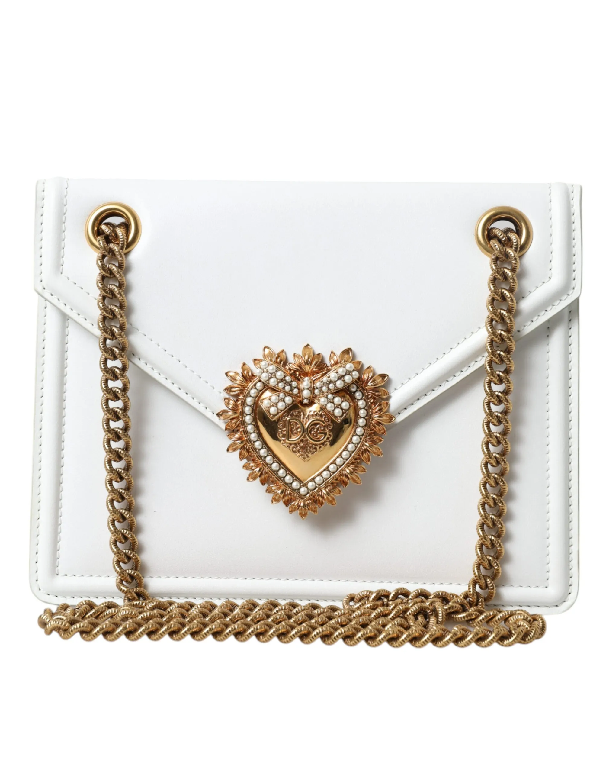 Dolce & Gabbana Women's Devotion Leather Envelope Top Handle Bag