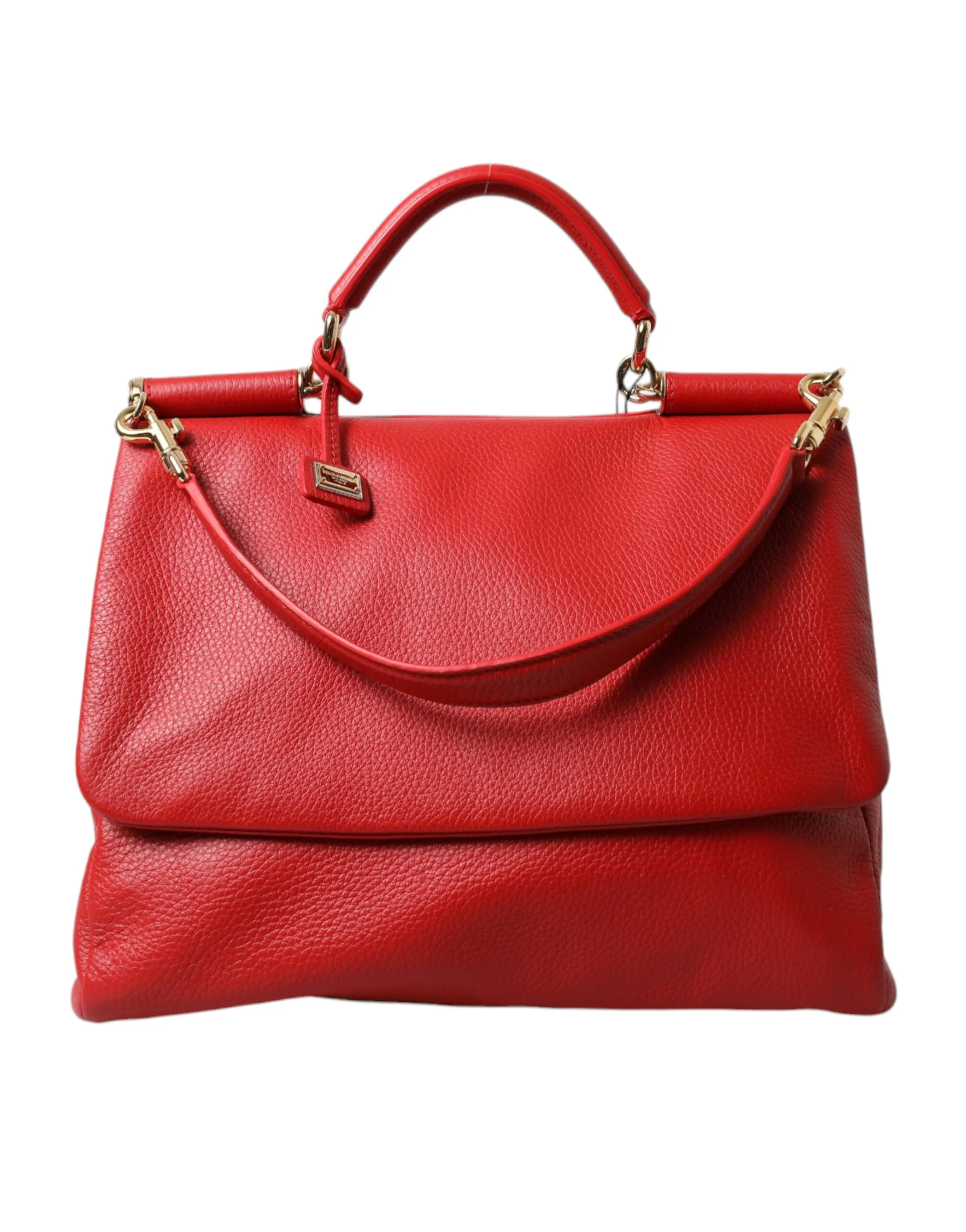 Dolce & Gabbana Women's Elegant Deerskin Medium Shoulder Bag in Red