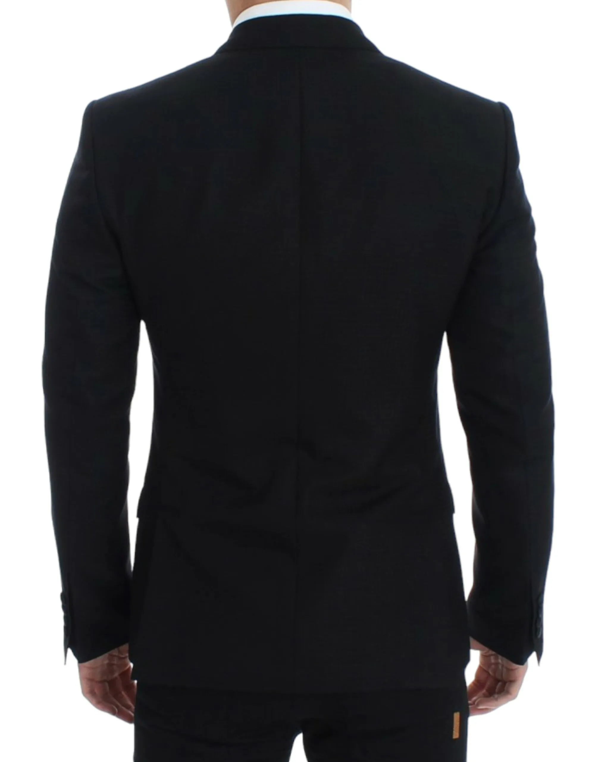 Dolce & Gabbana Men's Elegant Black Silk Blend Sicilia Blazer